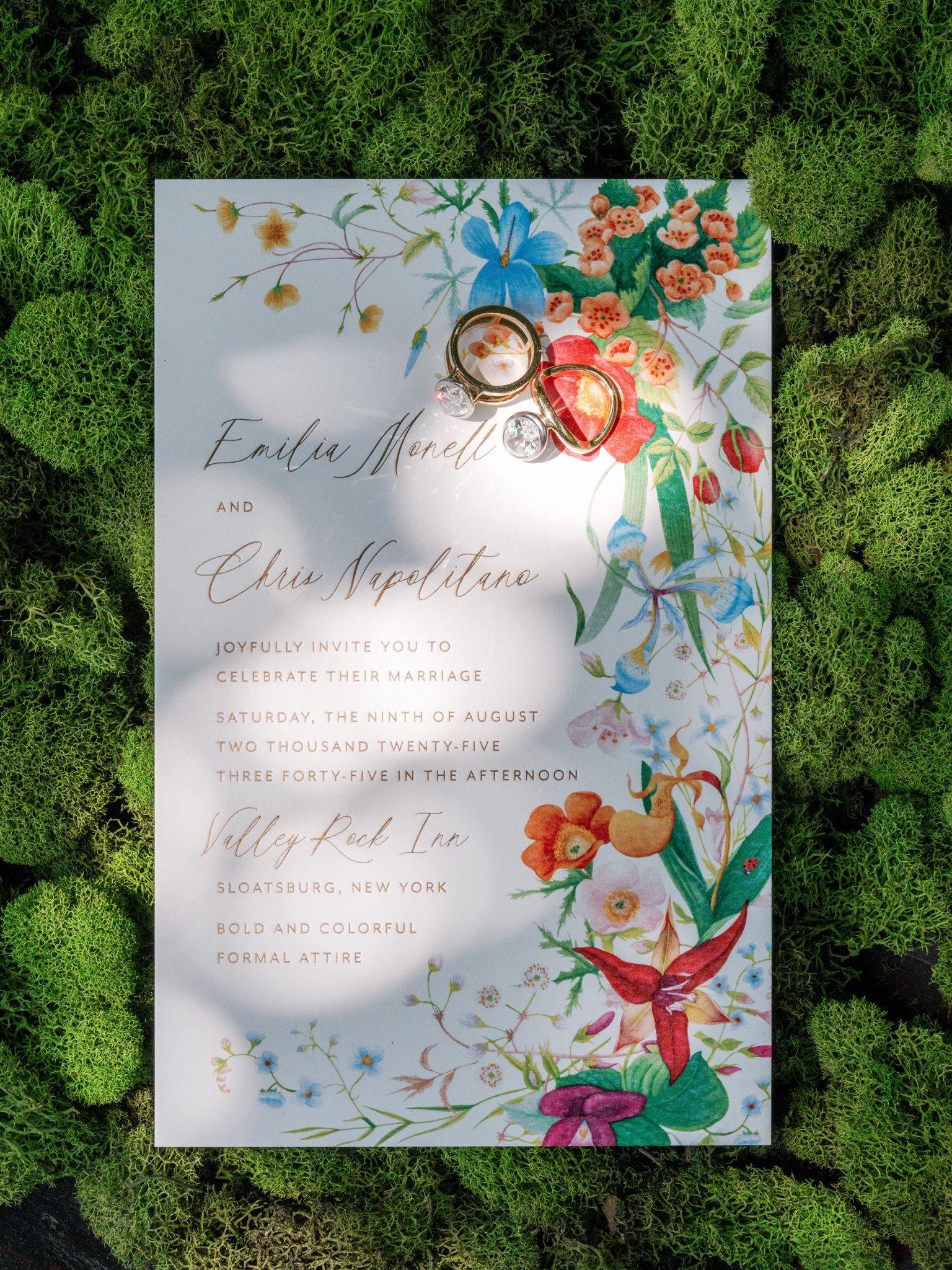 ethereal garden wedding vibrant floral invitation beth chapman styling