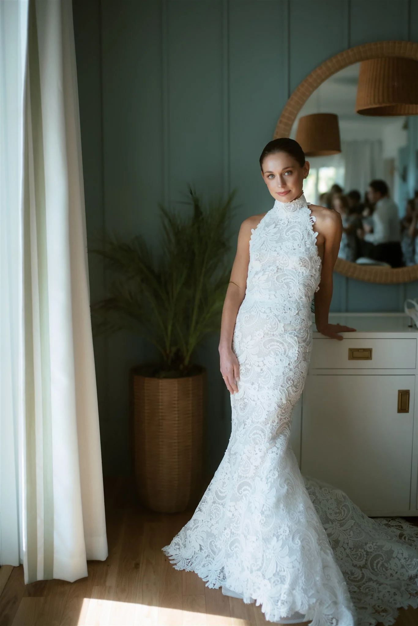 black tie charleston wedding at the dunlin oscar de la renta dress