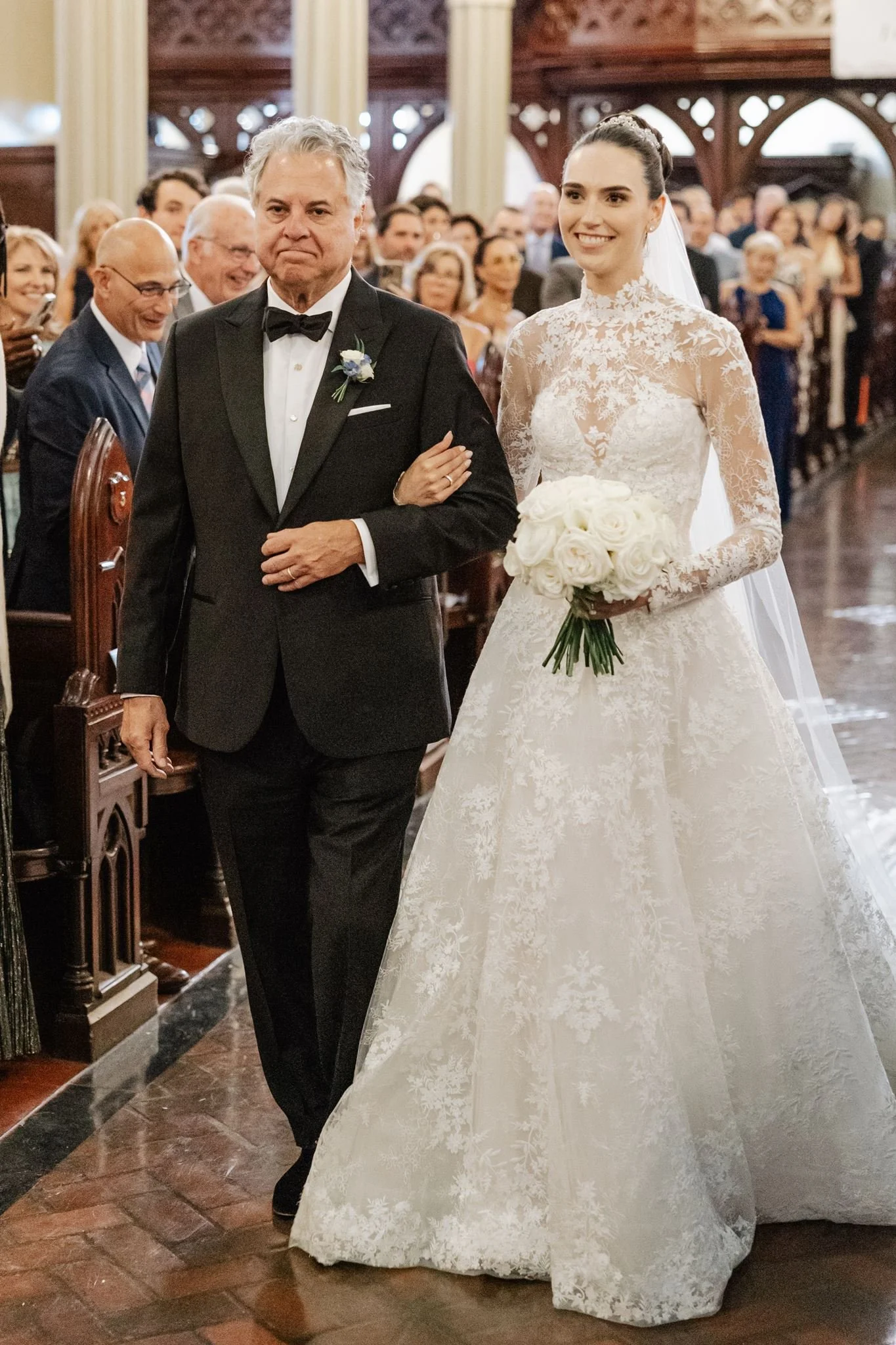 bride walking down the aisle castle hill inn beth chapman styling