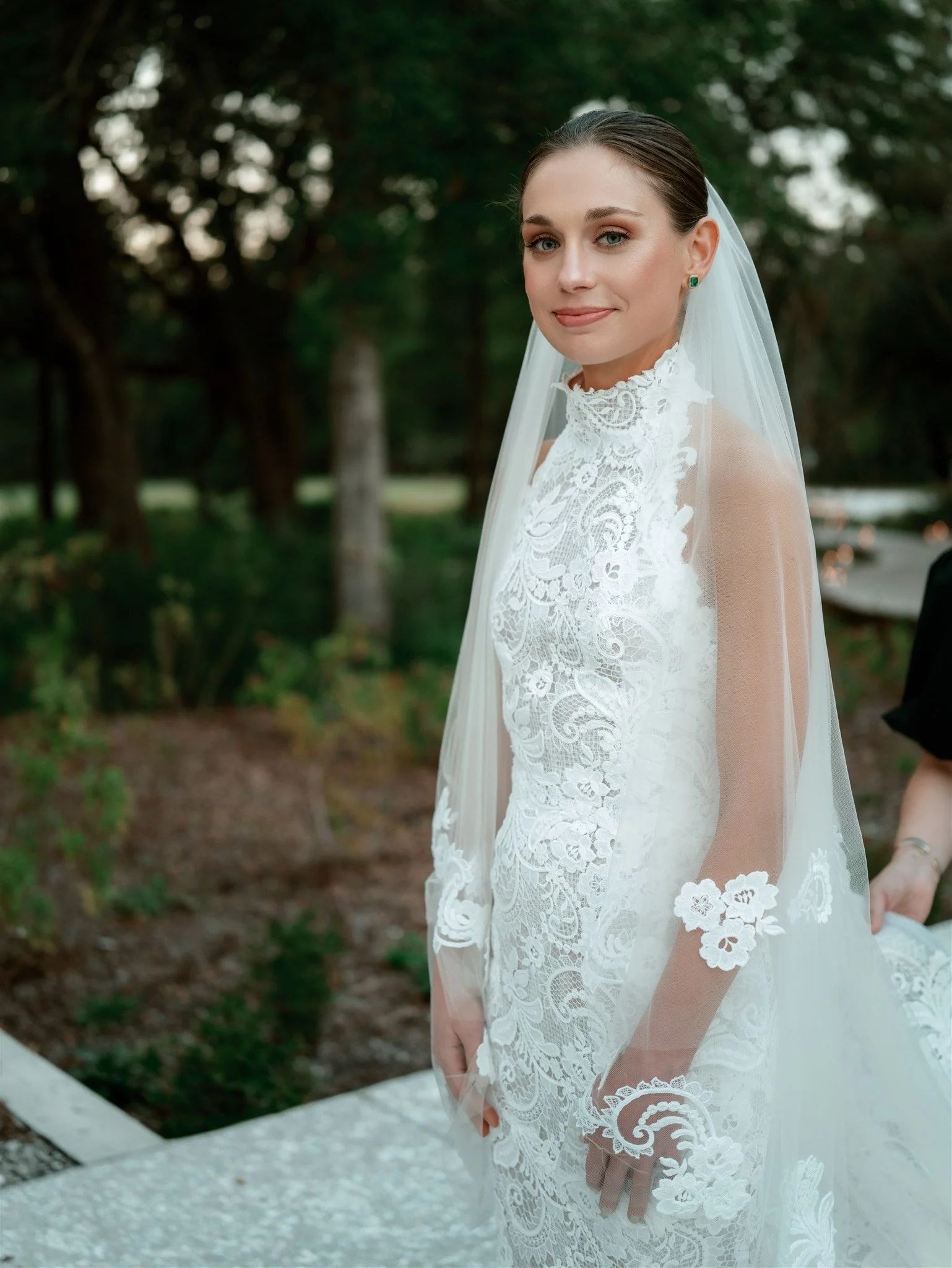 black tie charleston wedding at the dunlin oscar de la renta dress