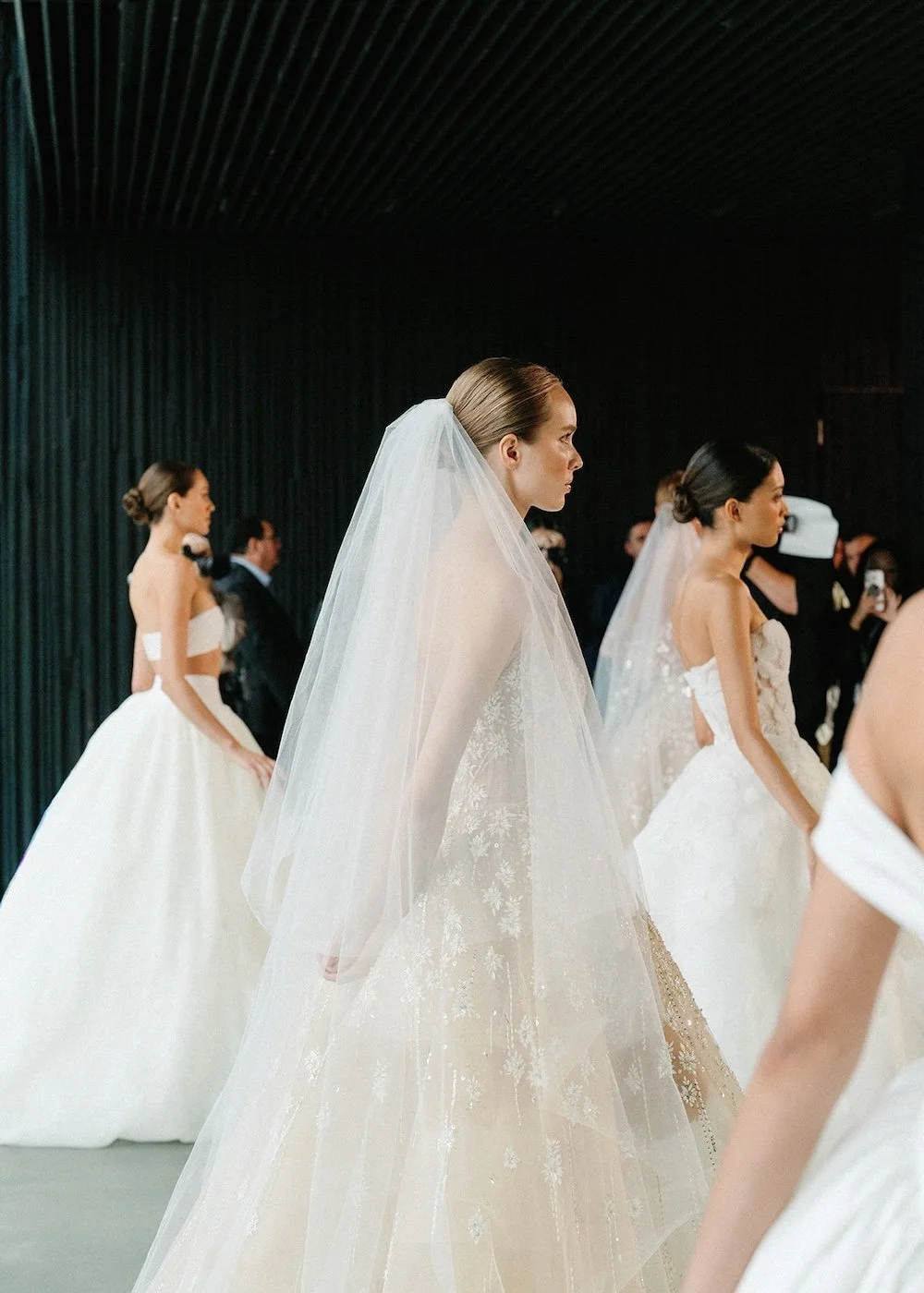 Feminine sparkle and floral wedding dress from New York Bridal Fashion Week, Fall 2026, Beth Chapman Styling, Sarah Porter Photo