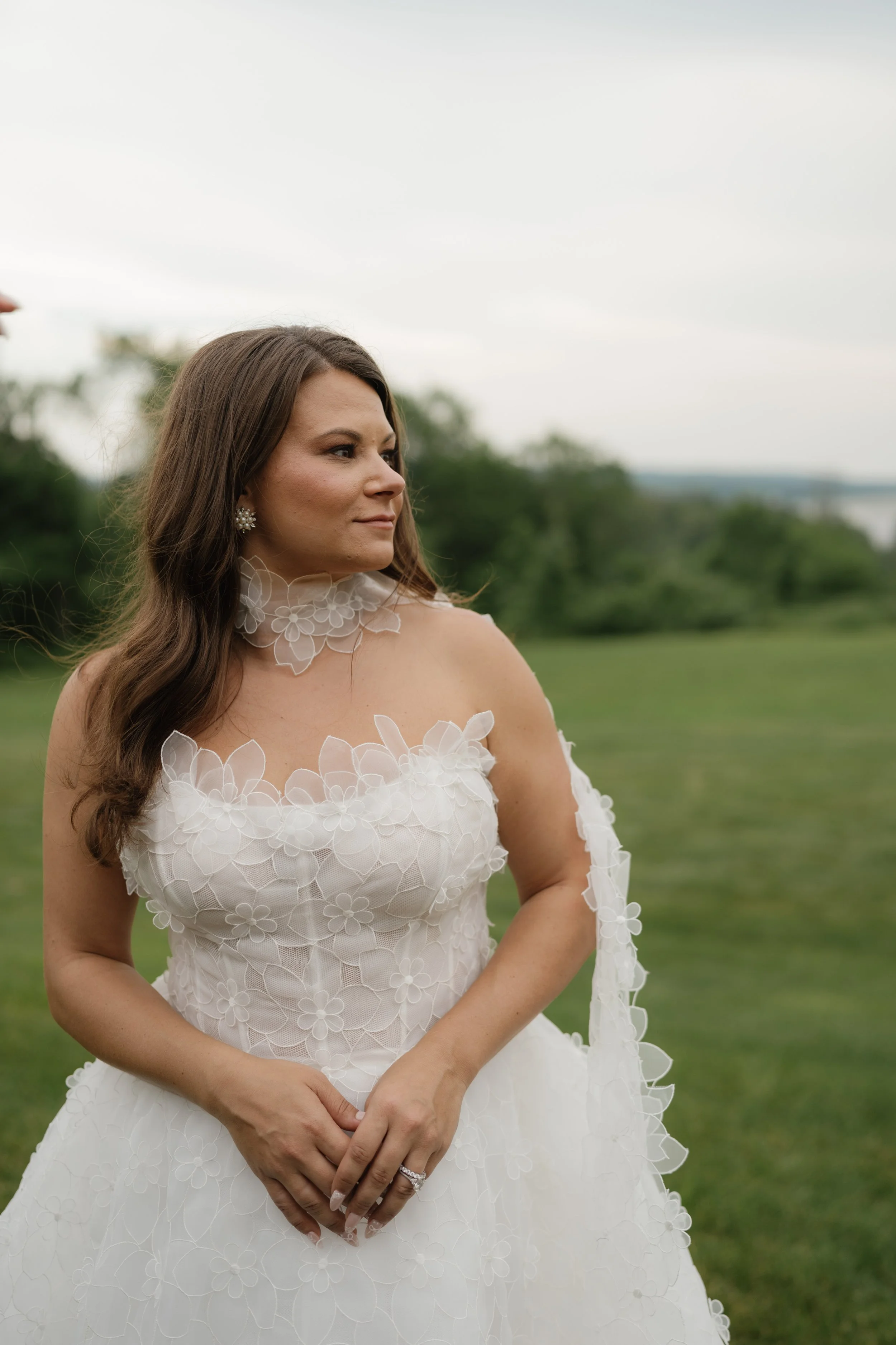 Black Tie Glenmere Mansion NY Wedding with Monique Lhuillier Wedding Dress