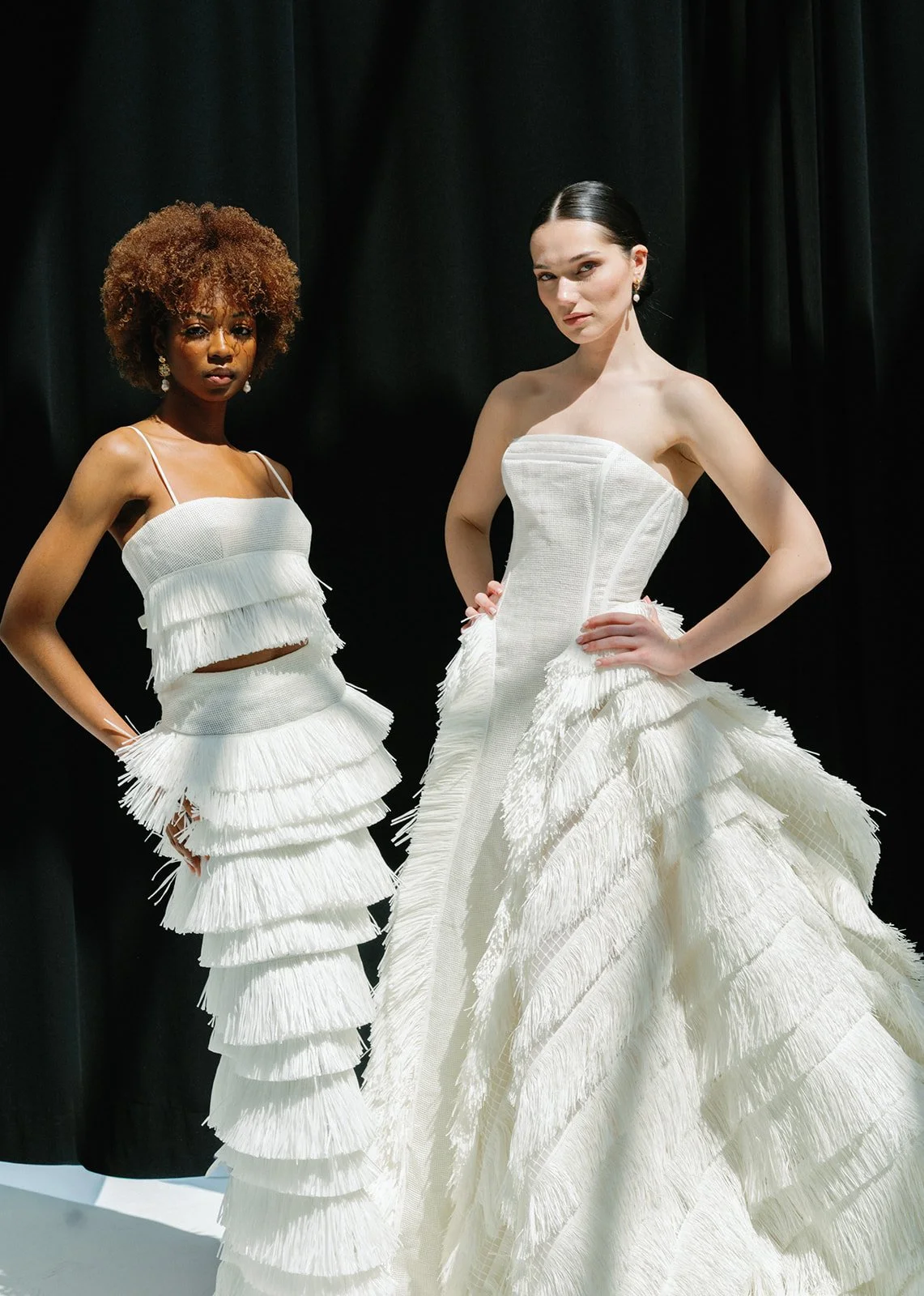 ruffle detail wedding dress top bridal trends leah da gloria