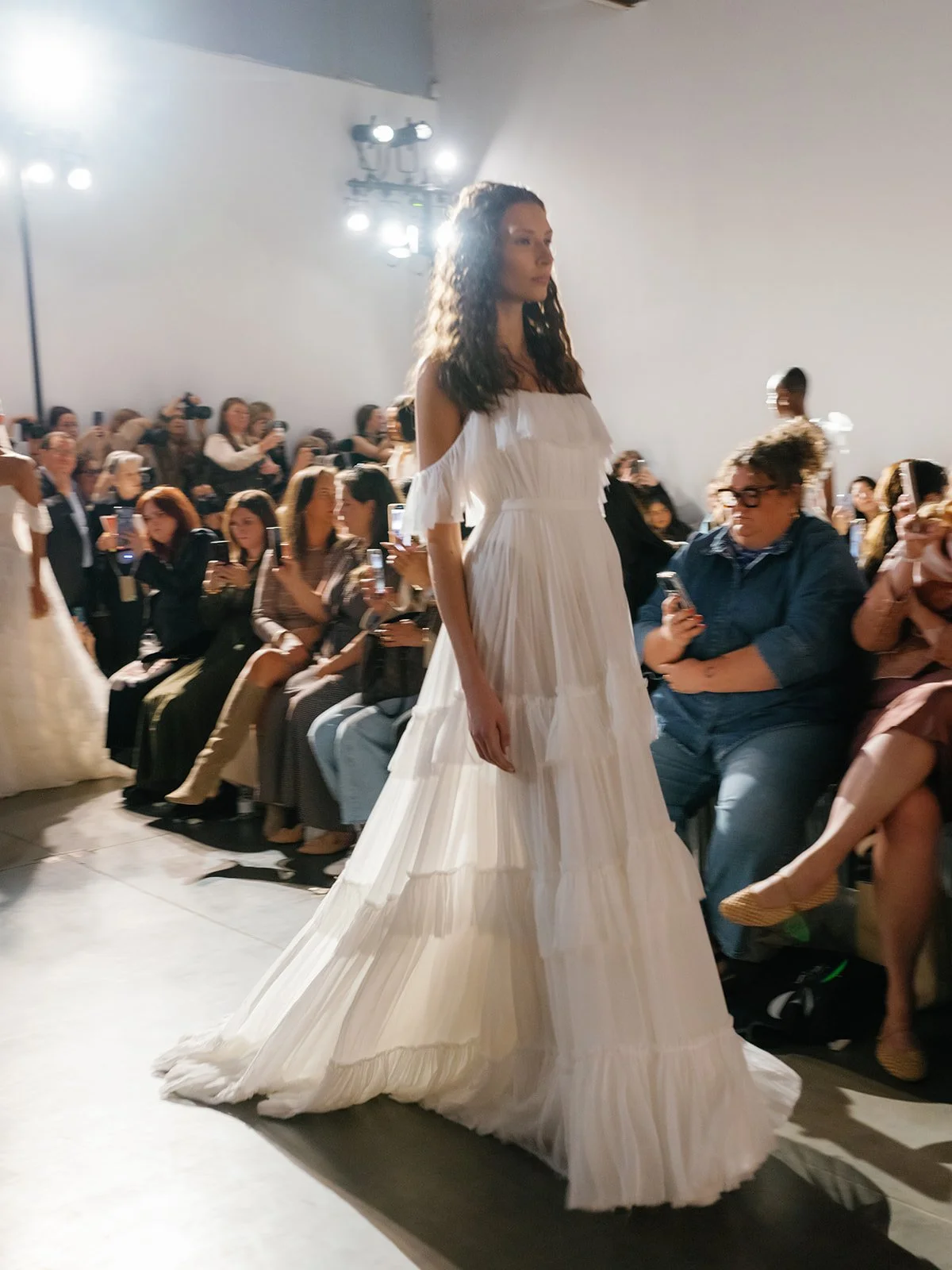 ruffle wedding dress top bridal trends lihi hod