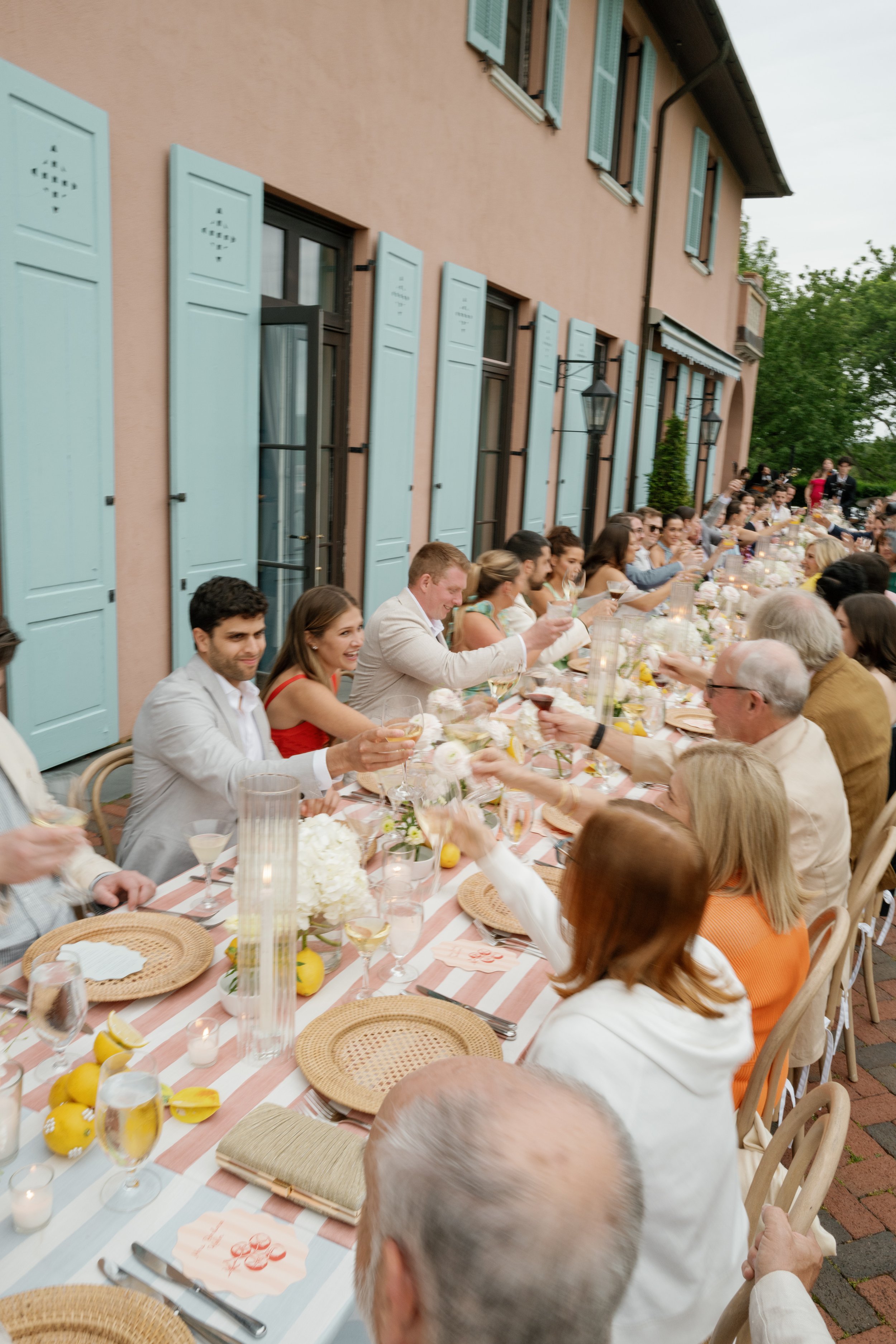 Black Tie Glenmere Mansion NY Wedding with Monique Lhuillier Wedding Dress