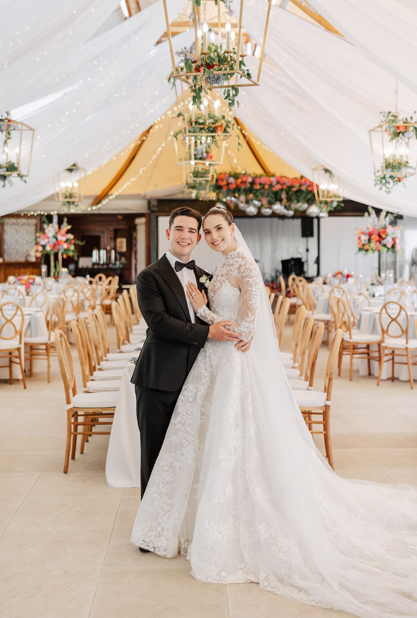 bride and groom portraits elegant coastal wedding beth chapman styling