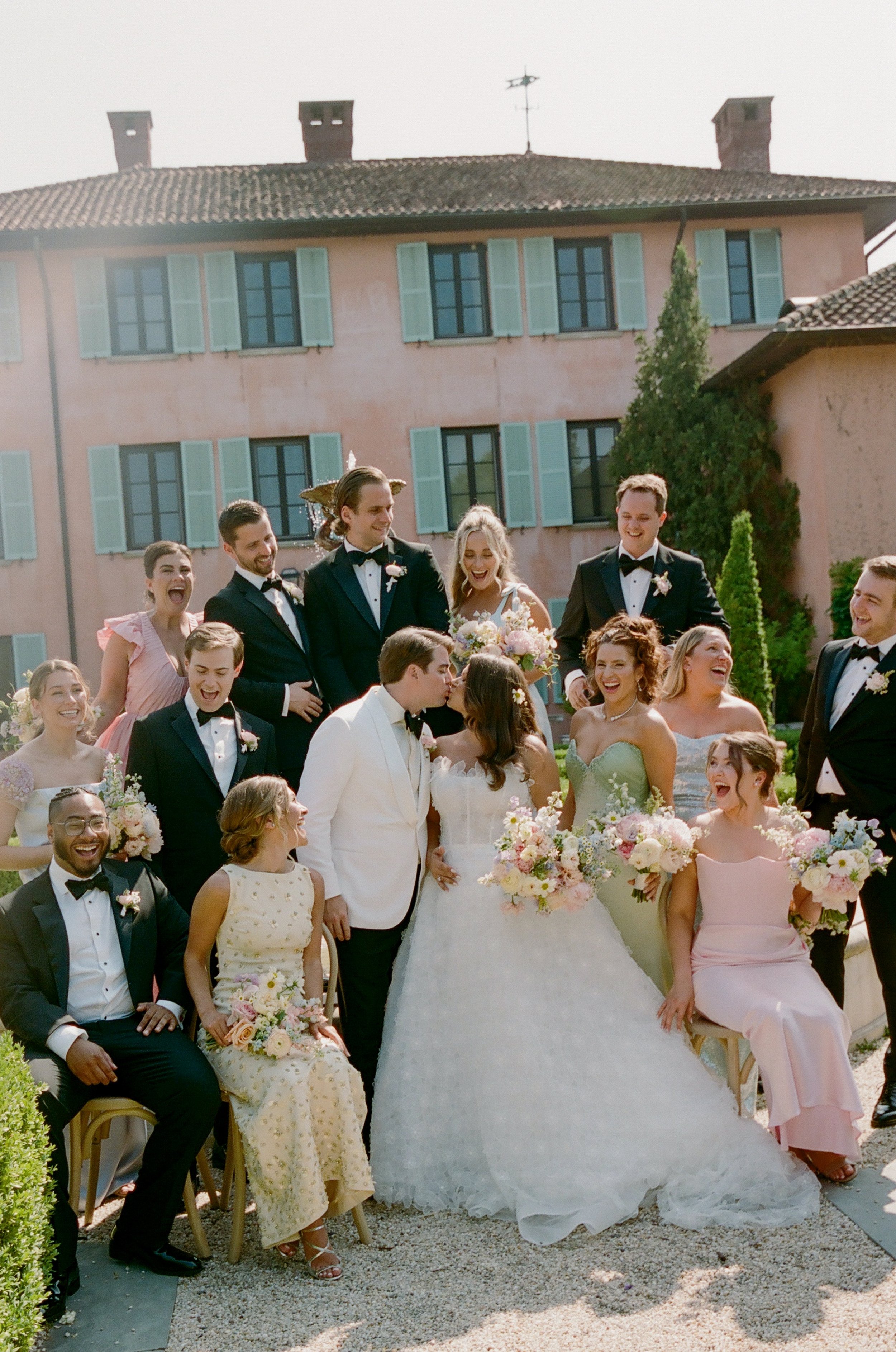 Black Tie Glenmere Mansion NY Wedding with Monique Lhuillier Wedding Dress