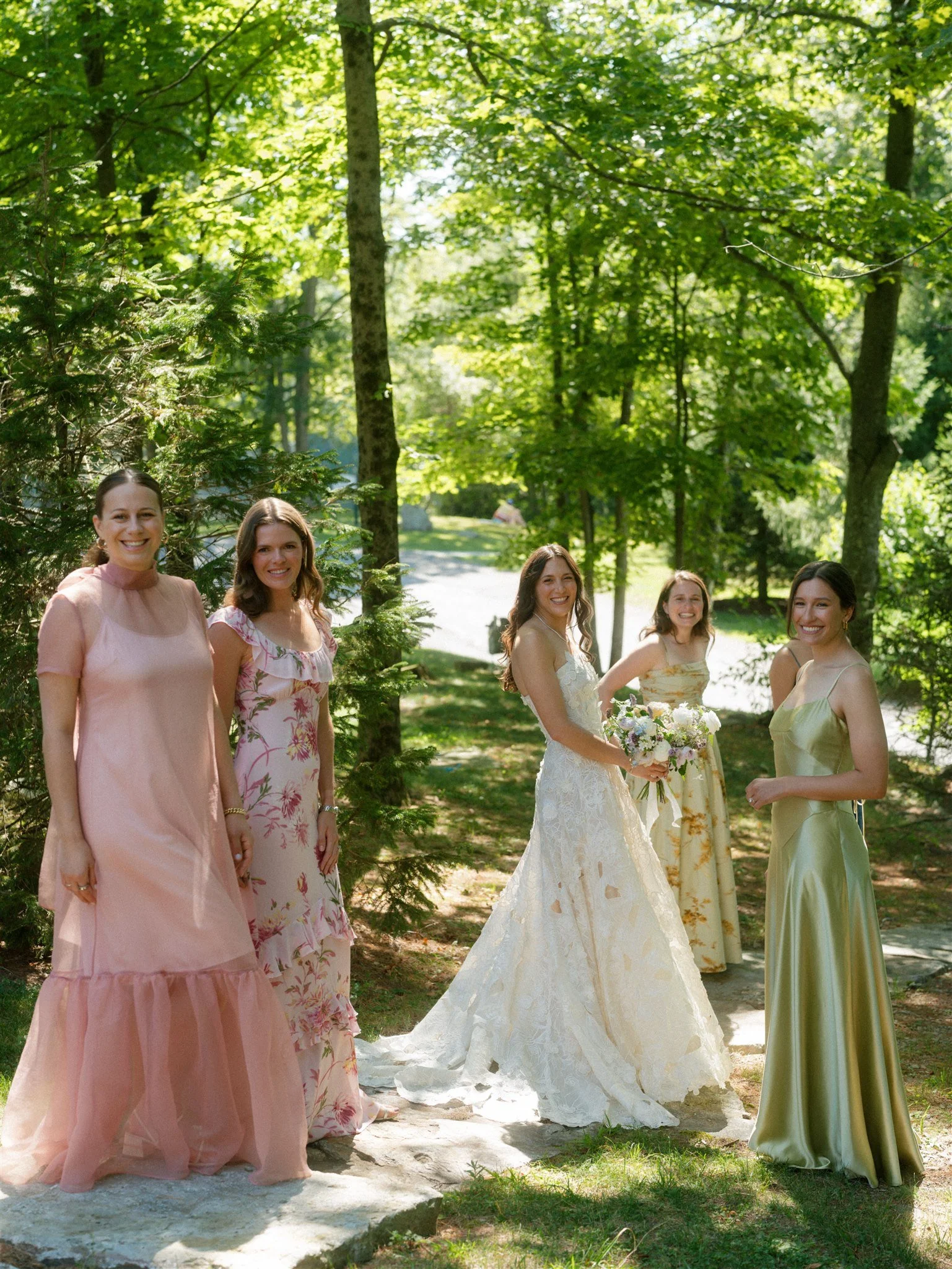 camp inspired wedding oscar de la renta bridal gown dressing services by beth chapman styling
