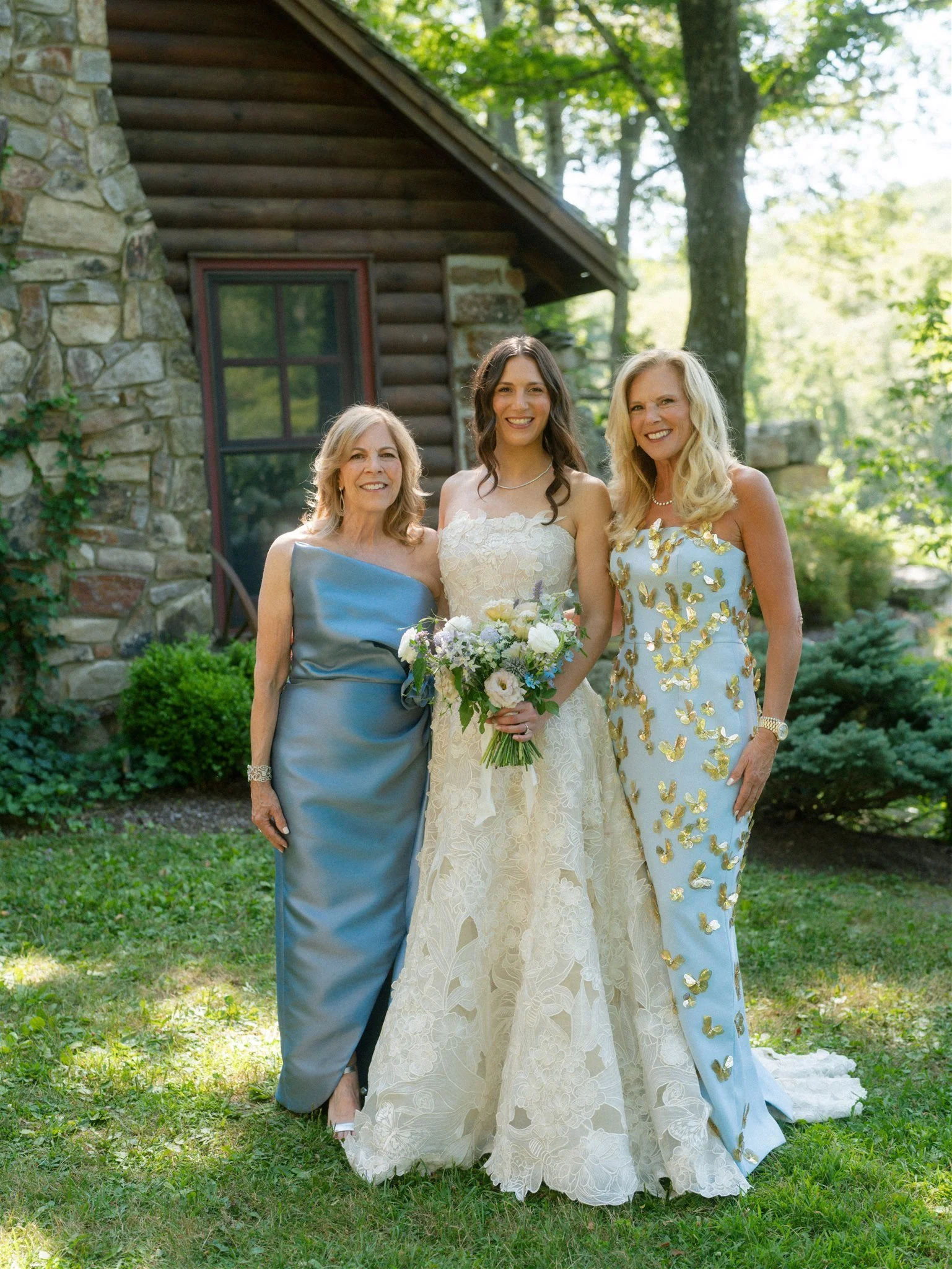 camp inspired wedding oscar de la renta bridal gown dressing services by beth chapman styling