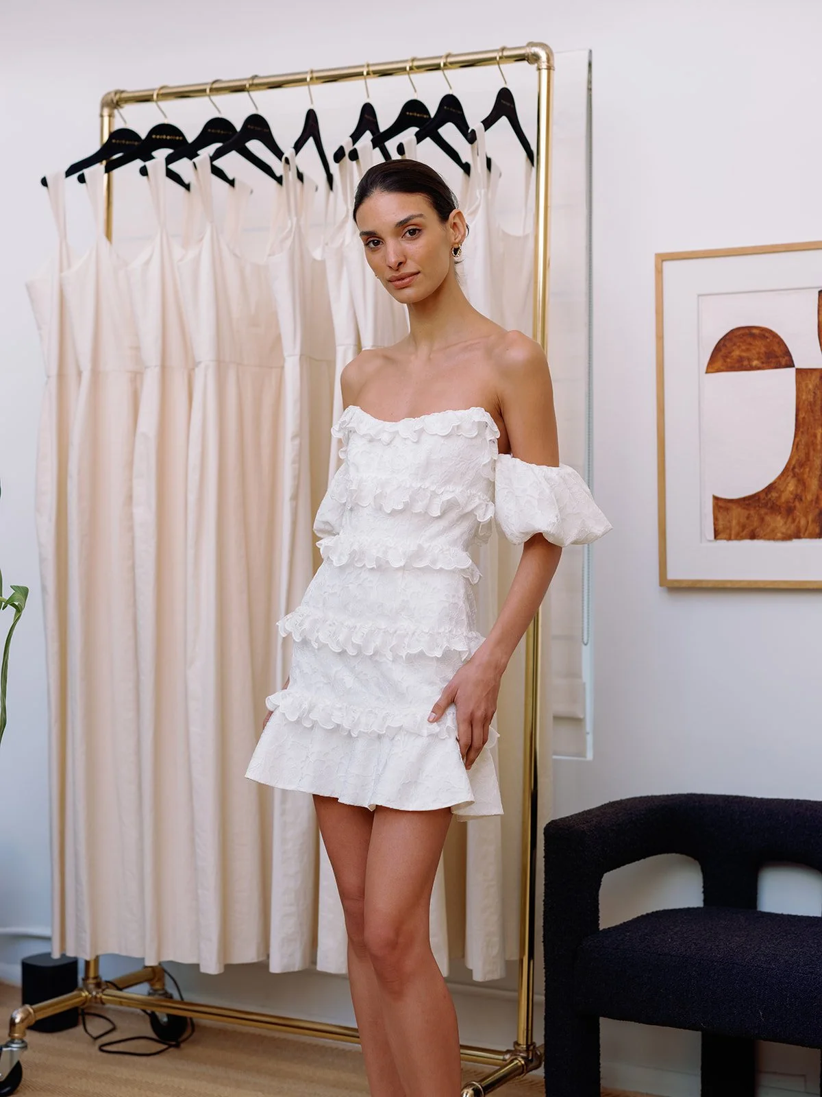 ruffle wedding dress top bridal trends markarian