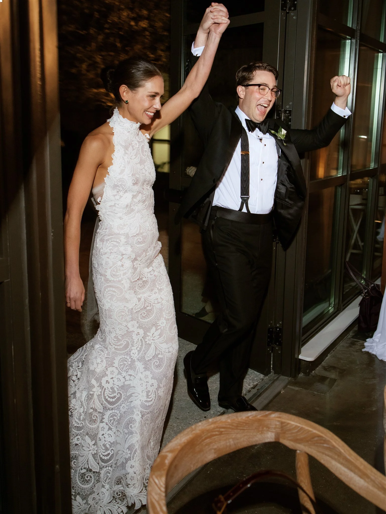 black tie charleston wedding at the dunlin oscar de la renta dress