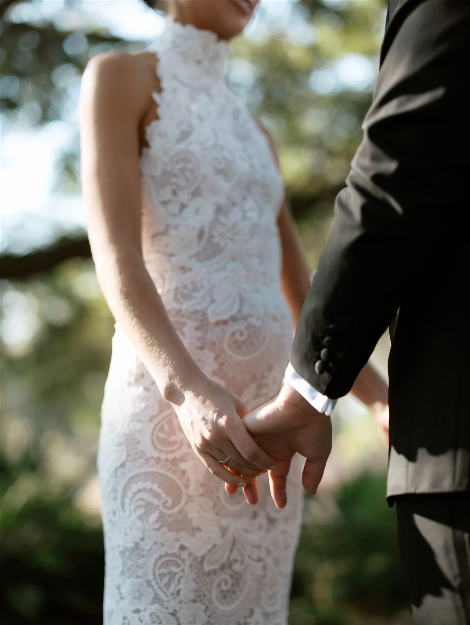 black tie charleston wedding at the dunlin oscar de la renta dress