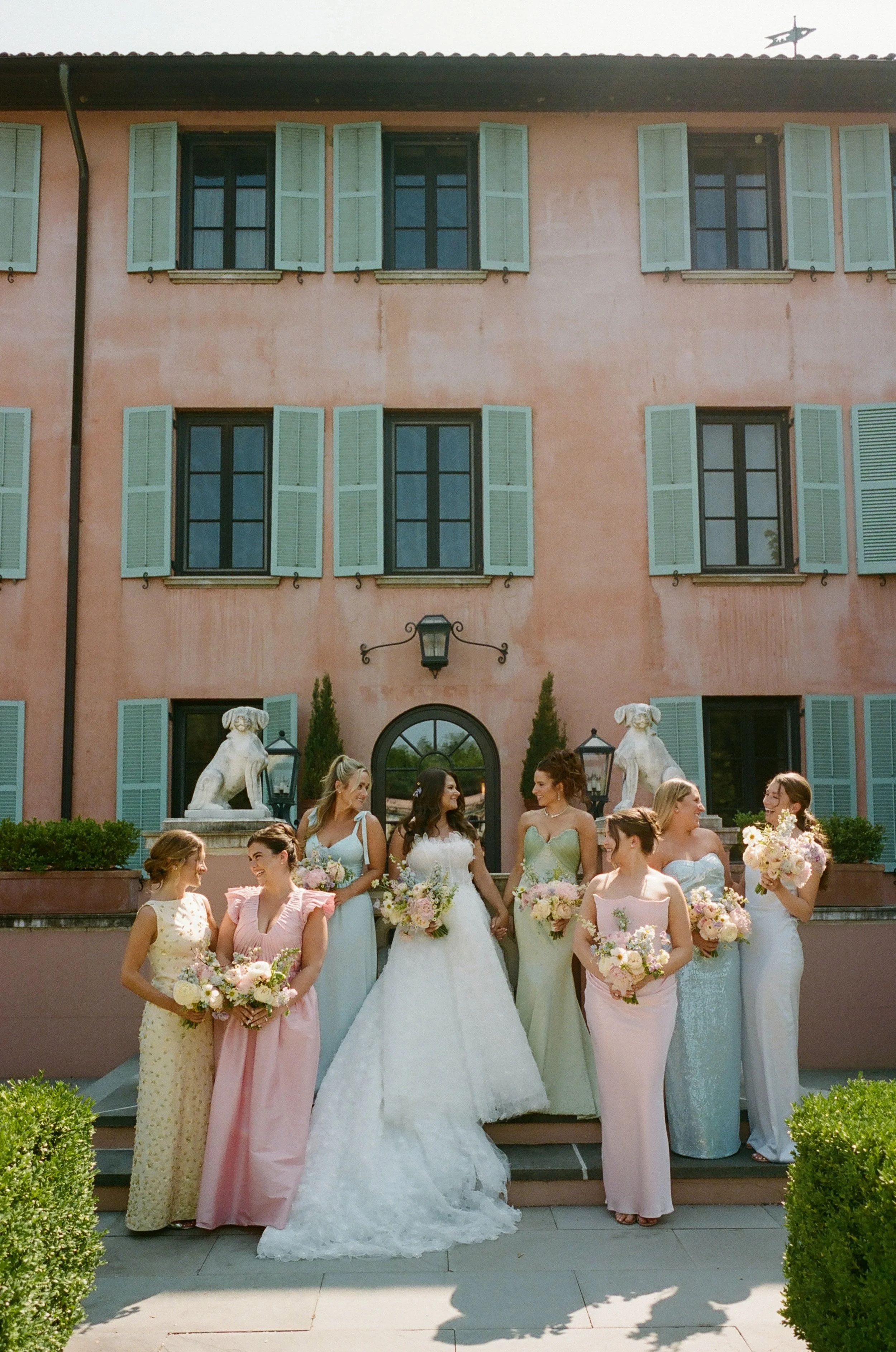 Black Tie Glenmere Mansion NY Wedding with Monique Lhuillier Wedding Dress