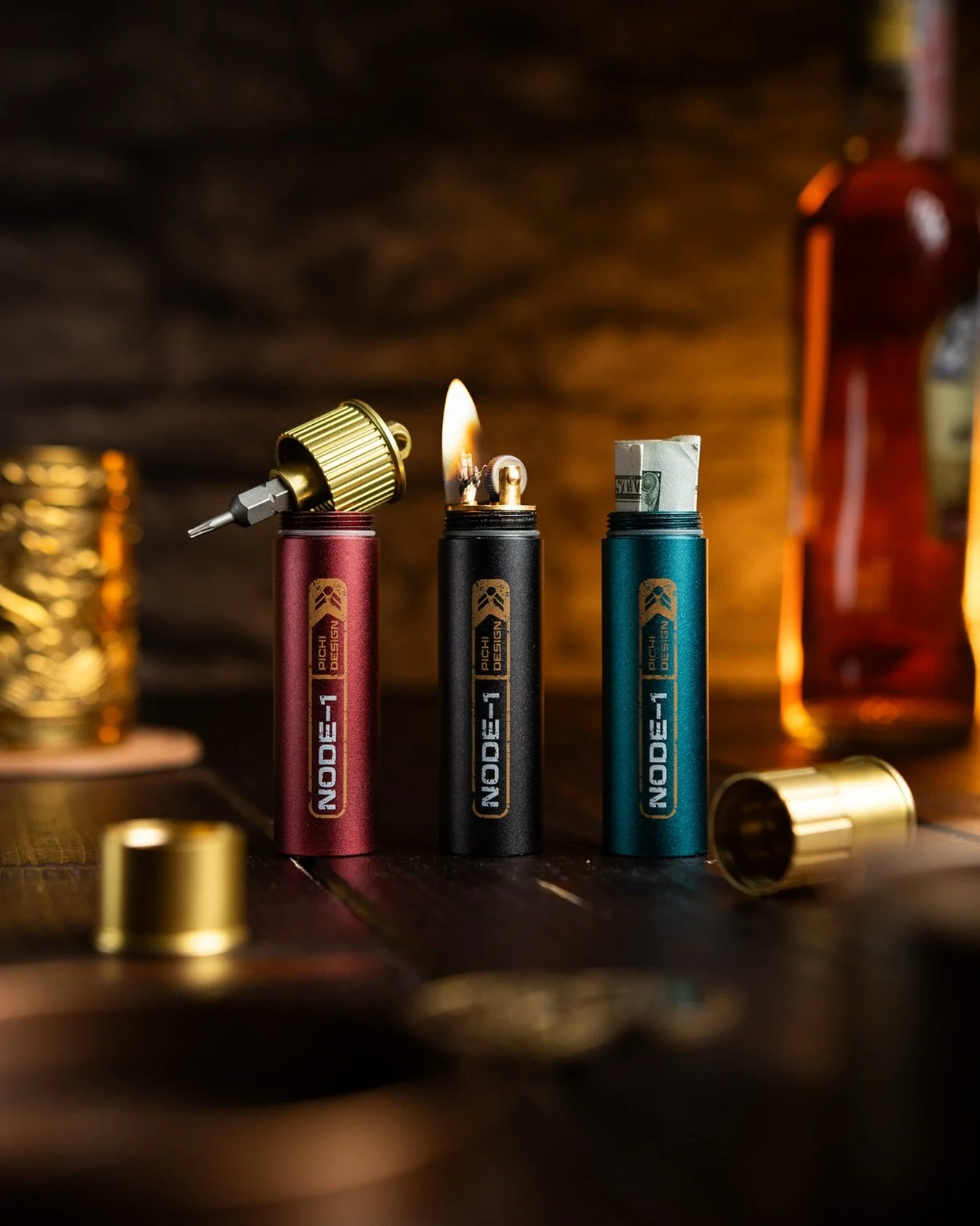 Introducing the new Node-1 Capsule system from @pichi_design_canada .

With different caps and inserts you&rsquo;re able to adapt the Node-1 to your needs. Whether it&rsquo;s a cap with built in bit holder for quick knife maintenance on the way, a li