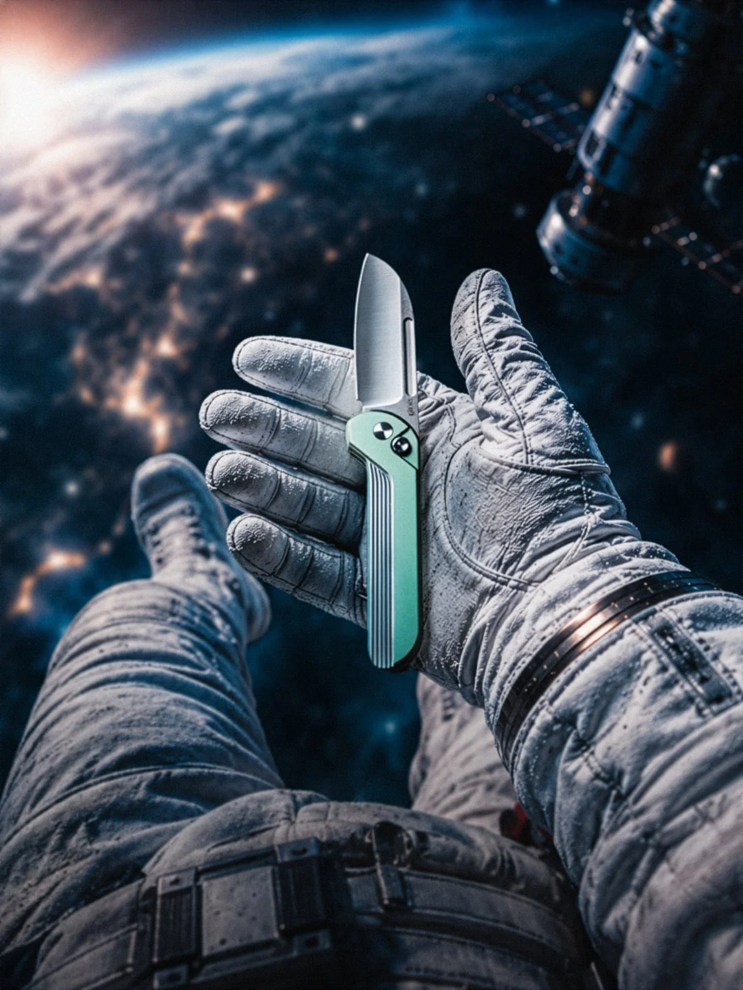 To the moon amigos! The Capcom is @knafs_co newest model and it&rsquo;s breaking so many new grounds!

It&rsquo;s their first high end production model. M390 flipper with a button lock - this already feels premium in hand!

But it wouldn&rsquo;t be a