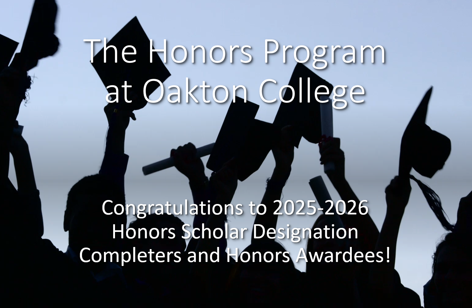 Congratulations to Honors Scholar Designation Completers, Honors Awardees, and Graduates!