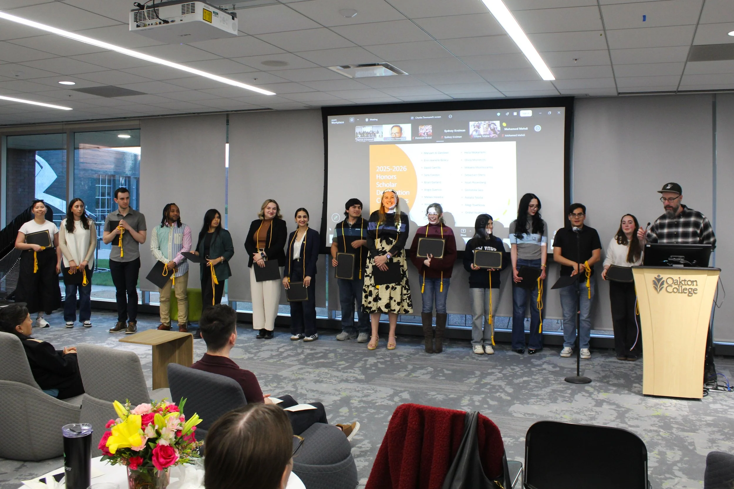 Honors Scholar Designees 2026 (photo by Prof. Gulezian)