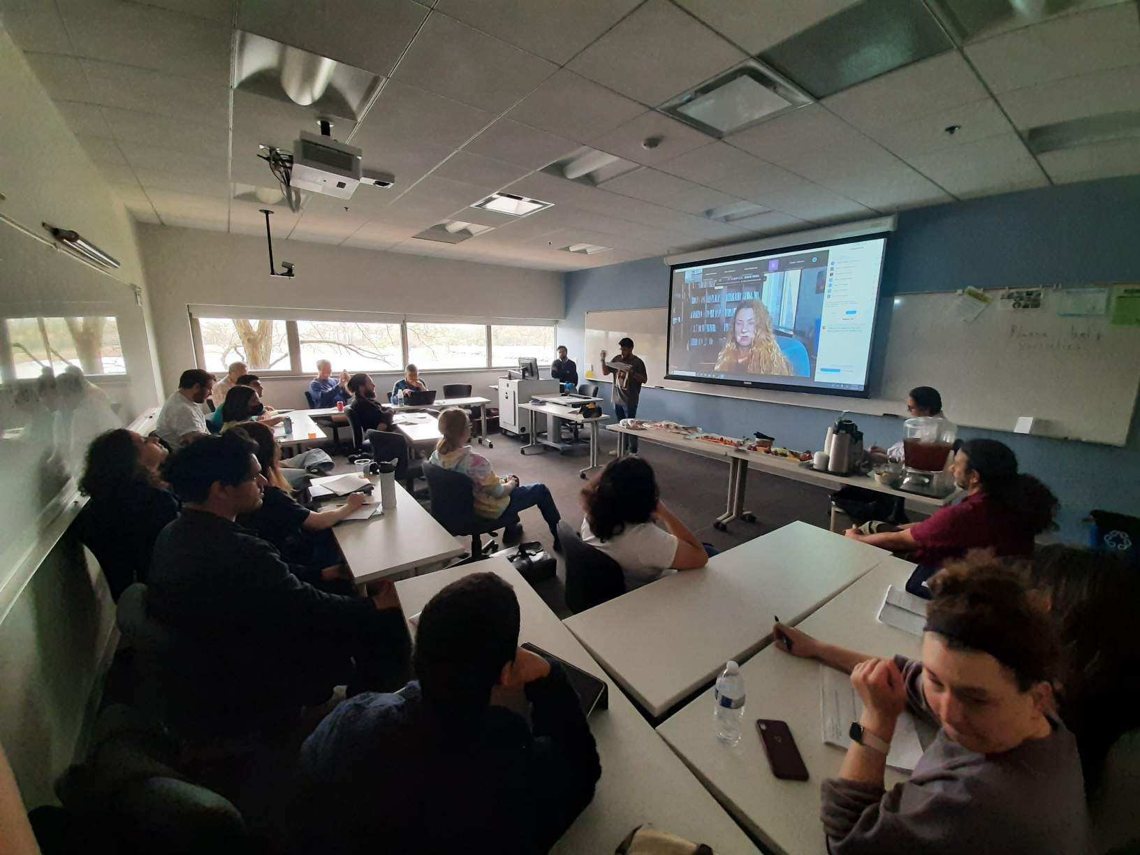 Honors Faculty Student Seminar at Shay Welch's Talk (photo by Prof. O'Donnell)