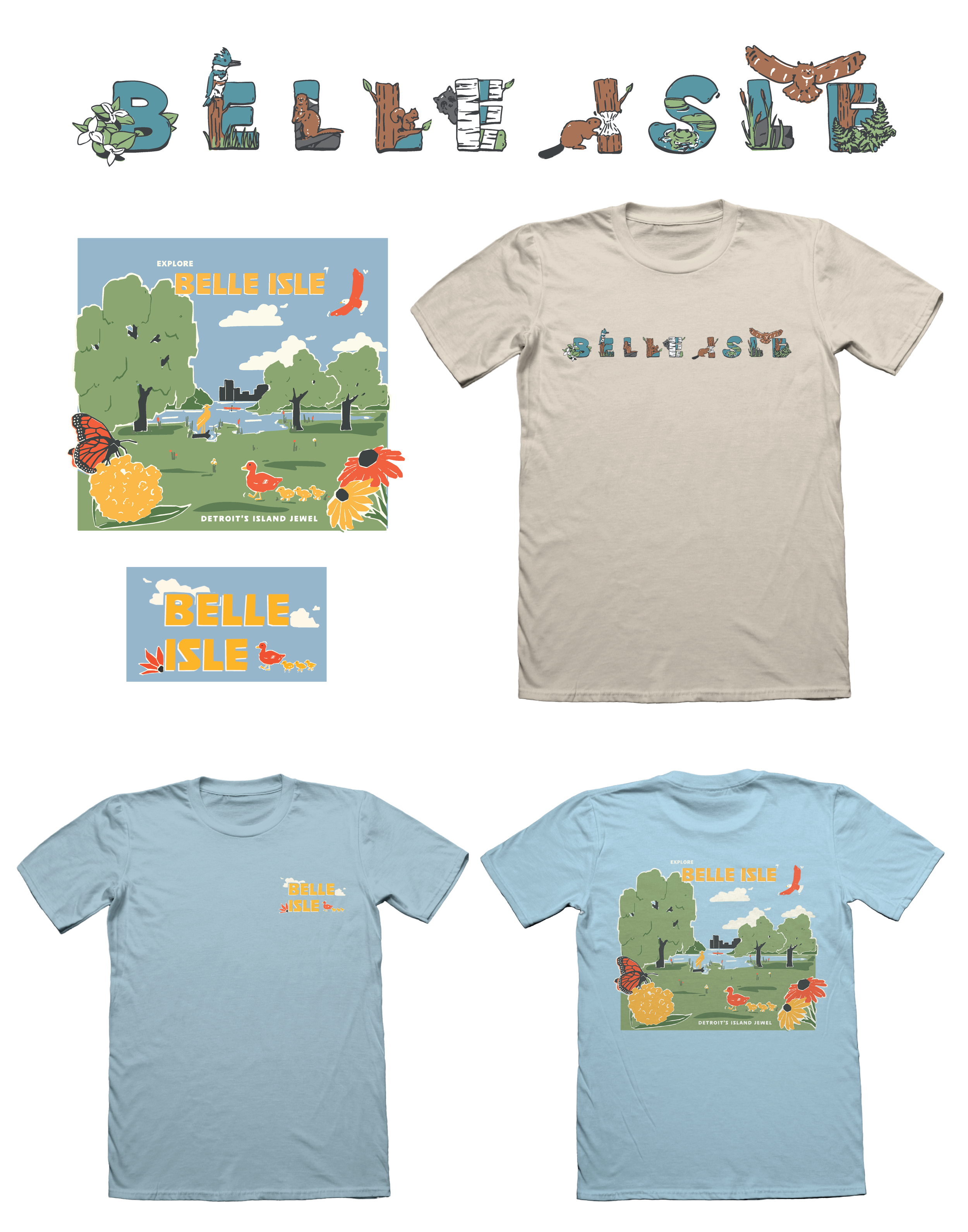 Belle Isle Conservancy | tee shirt designs 