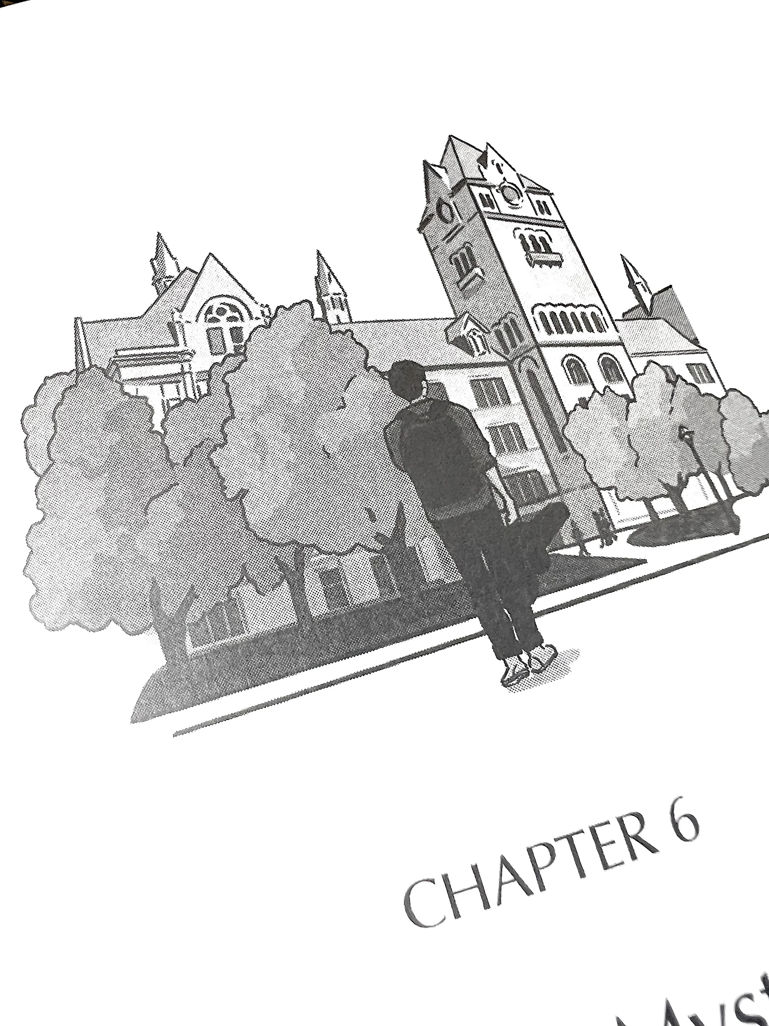 Chapter 6 |  illustration depicting college student entering campus