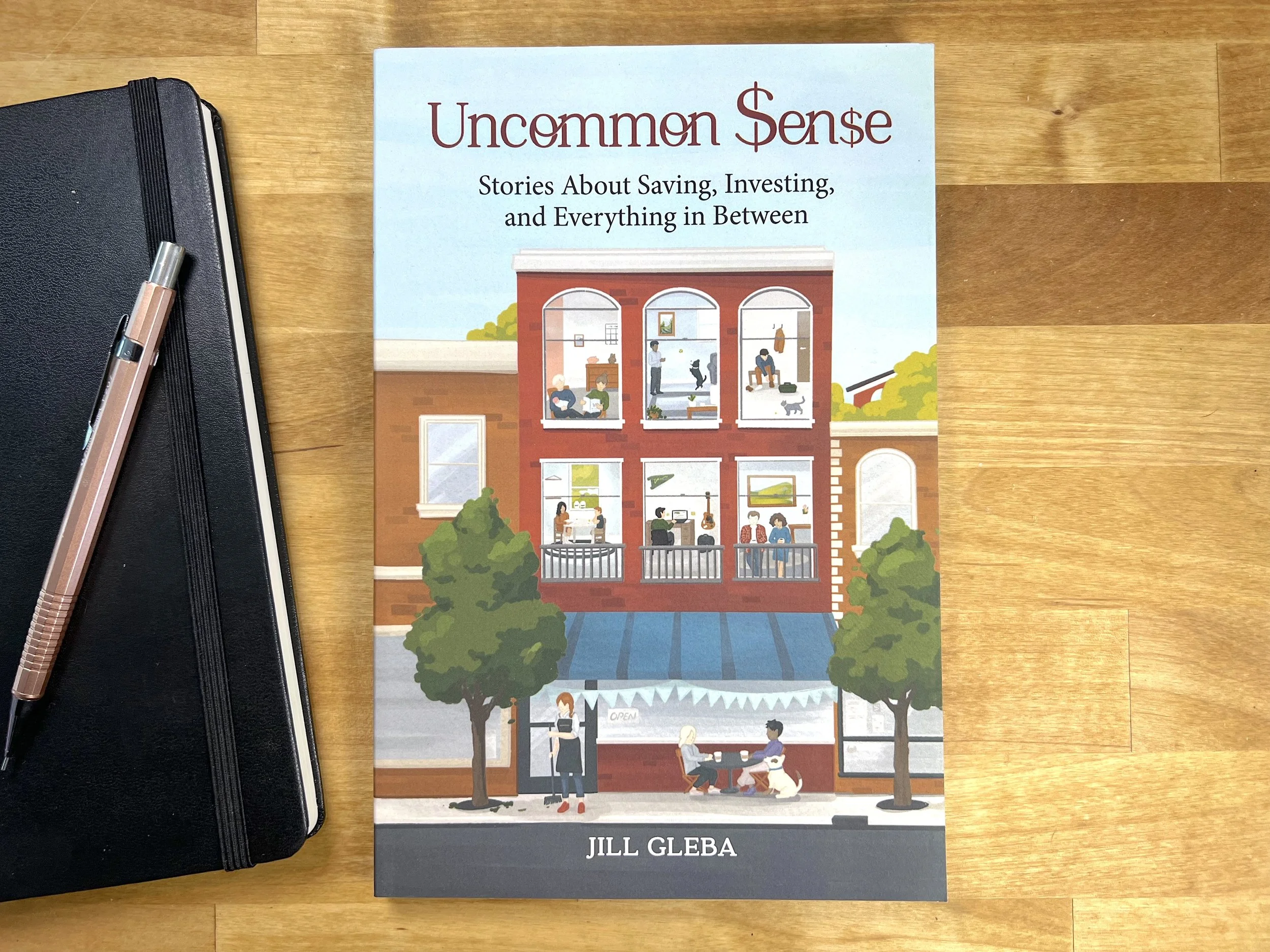 Front Cover | illustration of an apartment building, with each window showing the individual lives of the characters that will be featured throughout the book 