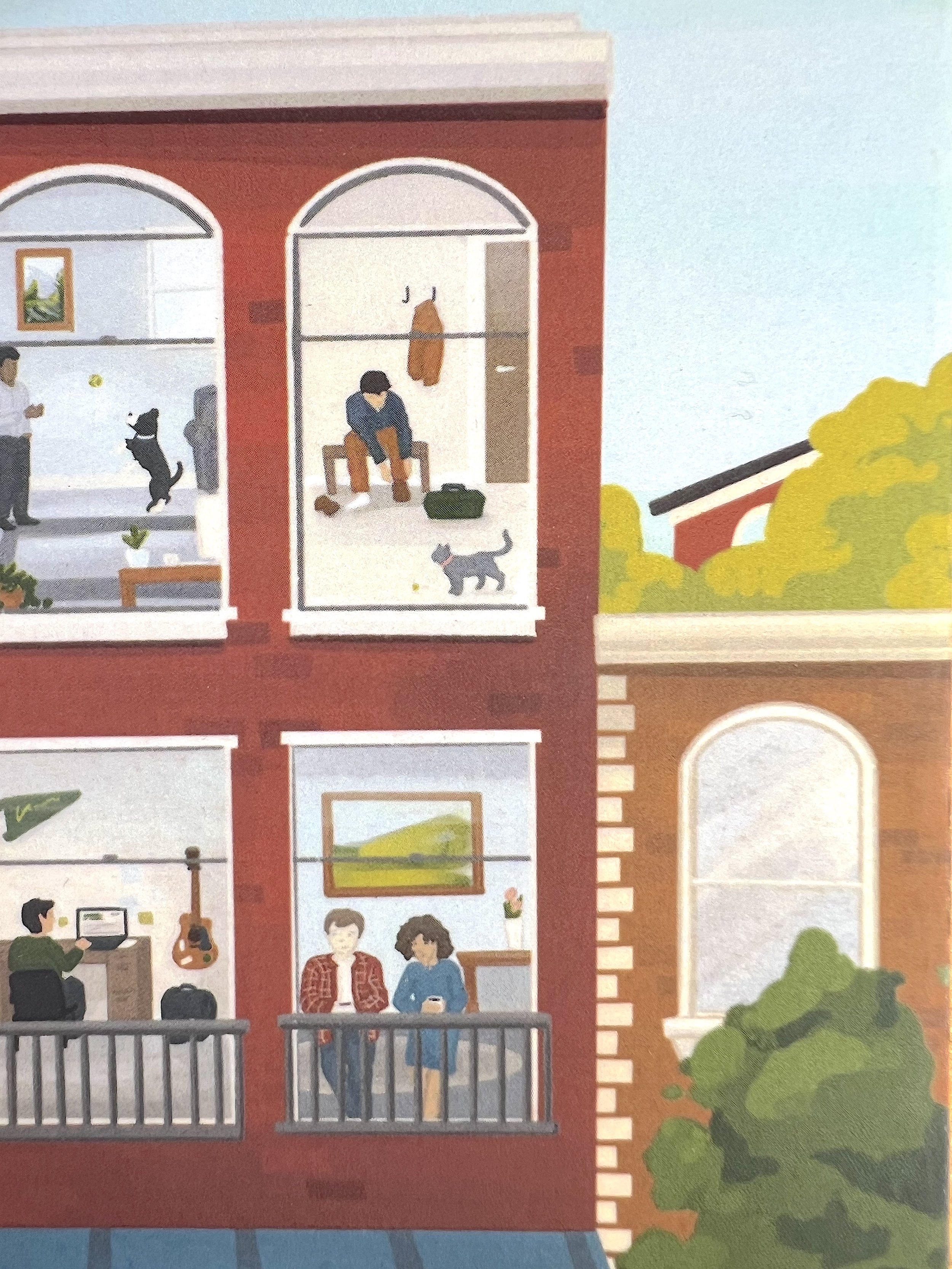 Front Cover | detail of windows into chapter characters' lives