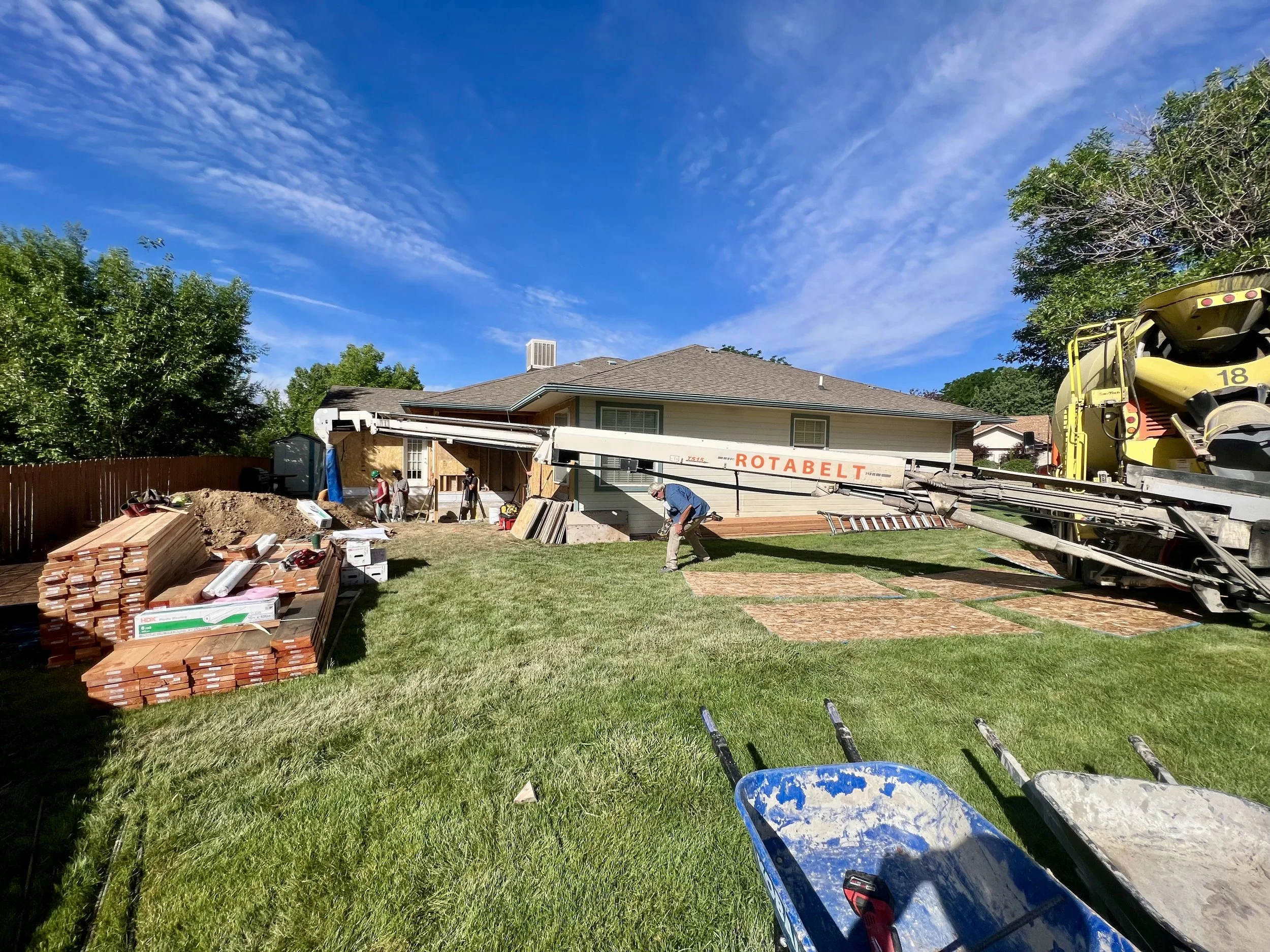 ADU (accessory dwelling unit) foundation pour in north Grand Junction.  Build your house upon solid ground!
