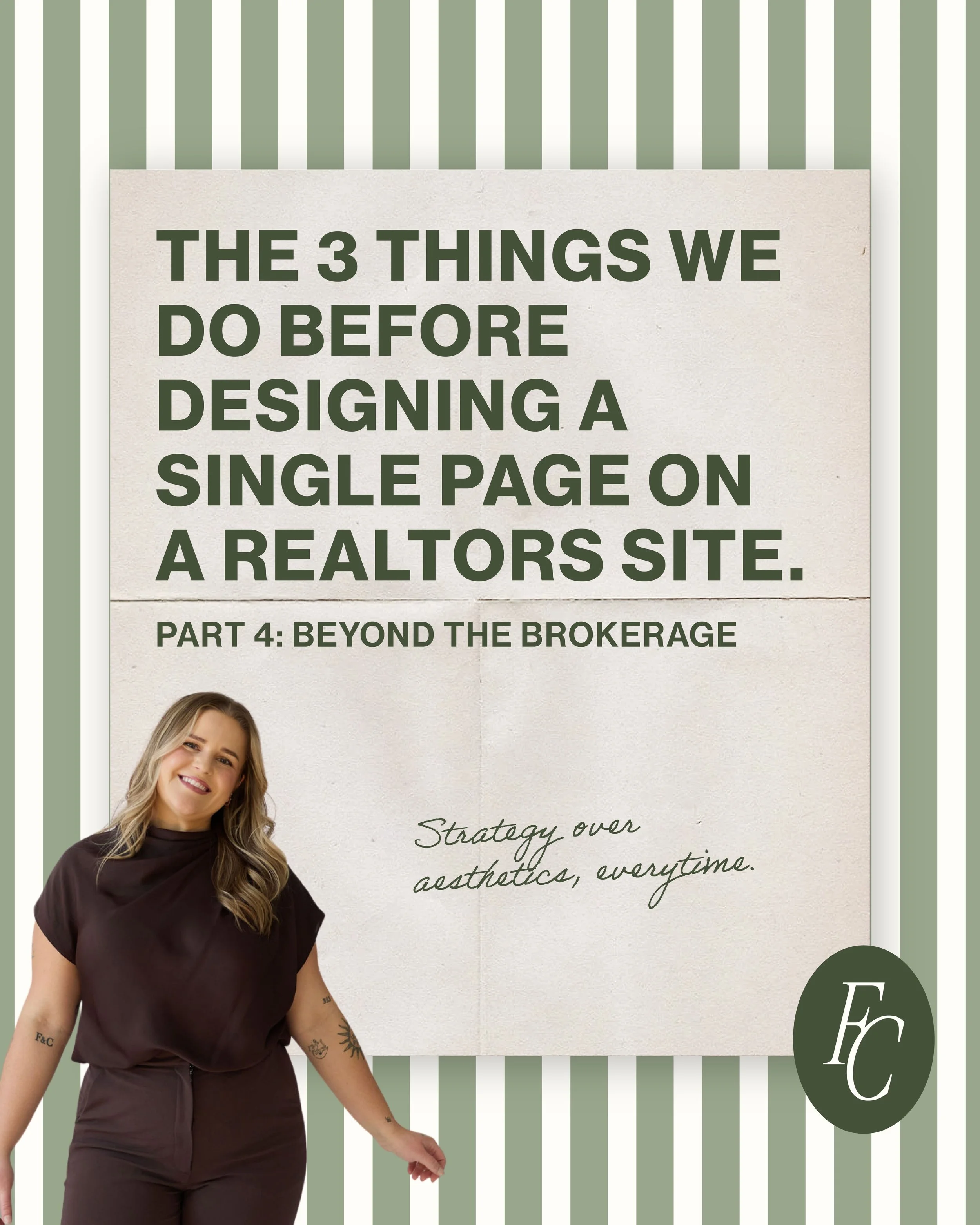 most people think a new website starts with picking colours &amp; a template. 

that's starting at step 10 in the process and I'm never using a template.

when design comes first for a website, you end up with a site that looks nice but has nothing t