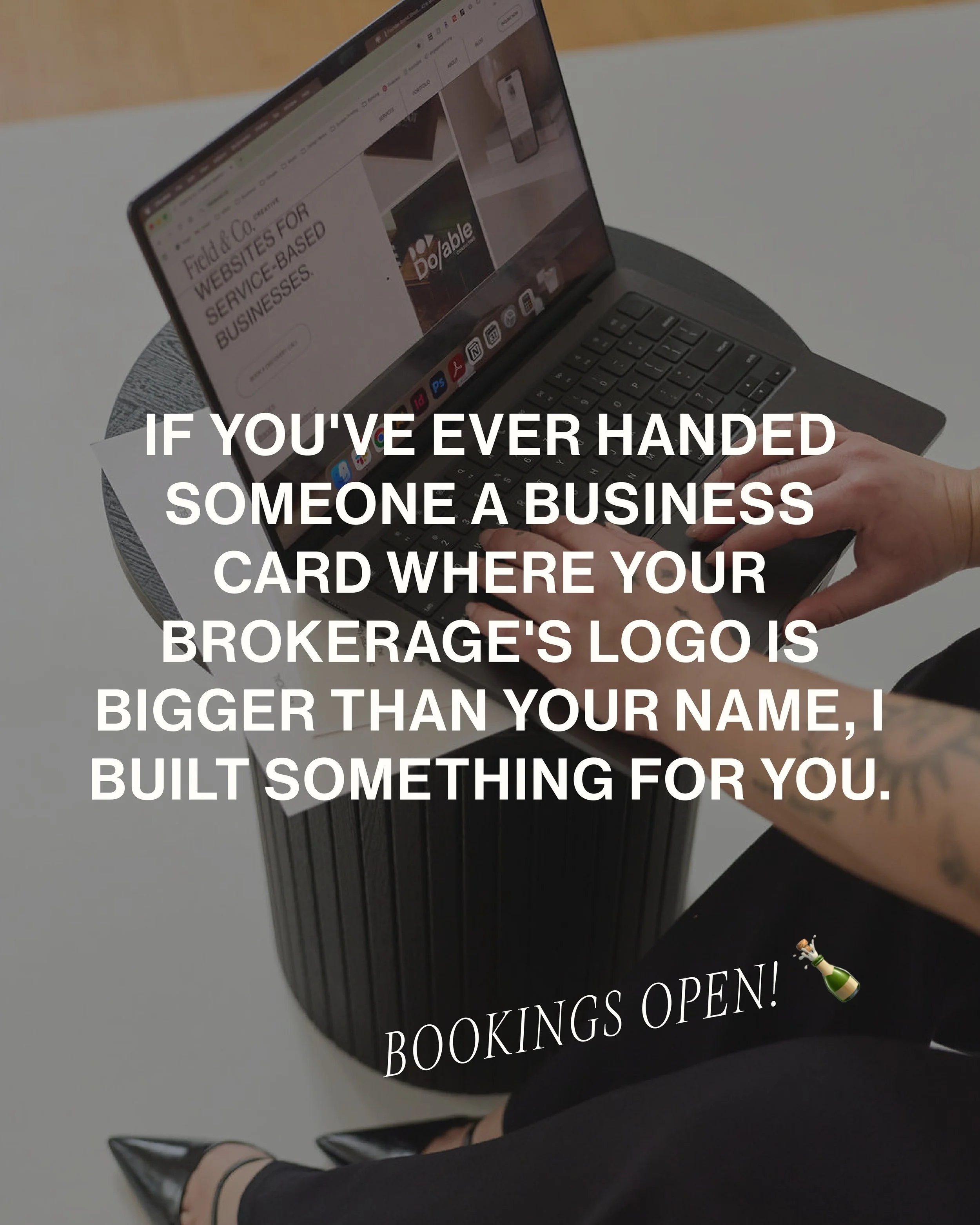 think about the last time you handed someone your business card. whose name did they notice first?

when your brand belongs to your brokerage, you blend in with every other agent on the roster &amp; the day you move, all of it stays behind. 

you wor