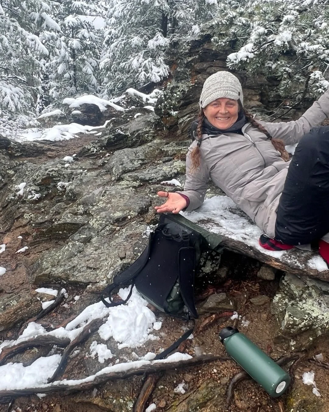 Enjoying deep peace and silence in the Rocky Mountains. Beautiful hike. Such good medicine.