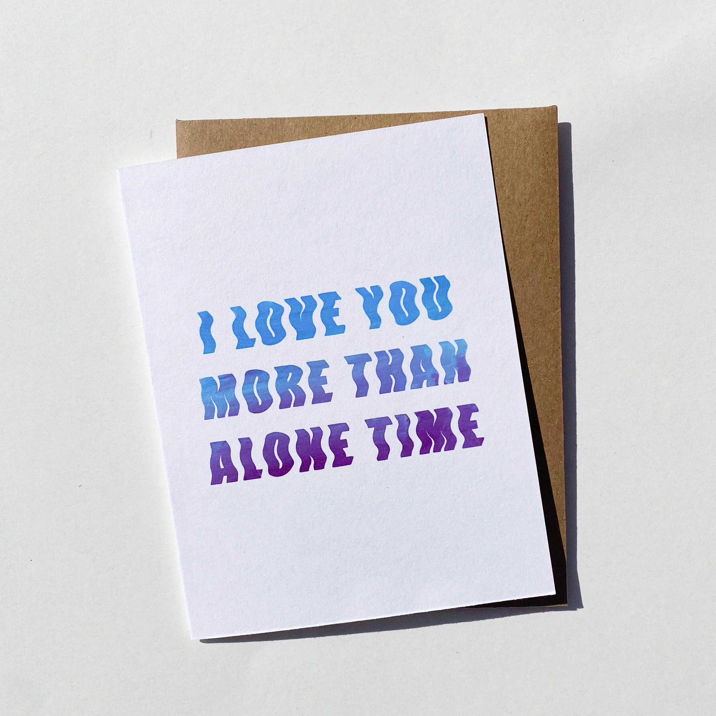 Alone Time Card