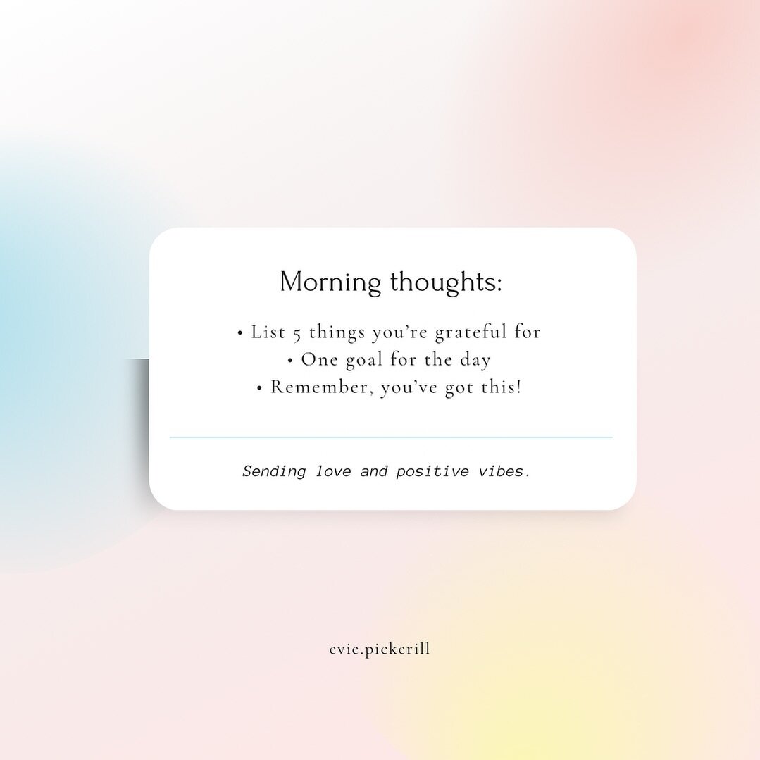 Good Morning 🤍

I hope you&rsquo;re okay?

Back in 2022, I wrote down 5 things I was grateful every morning. It really helped start the day positively, I&rsquo;ve recently started to do this again&hellip;even if I don&rsquo;t write them down, I thin