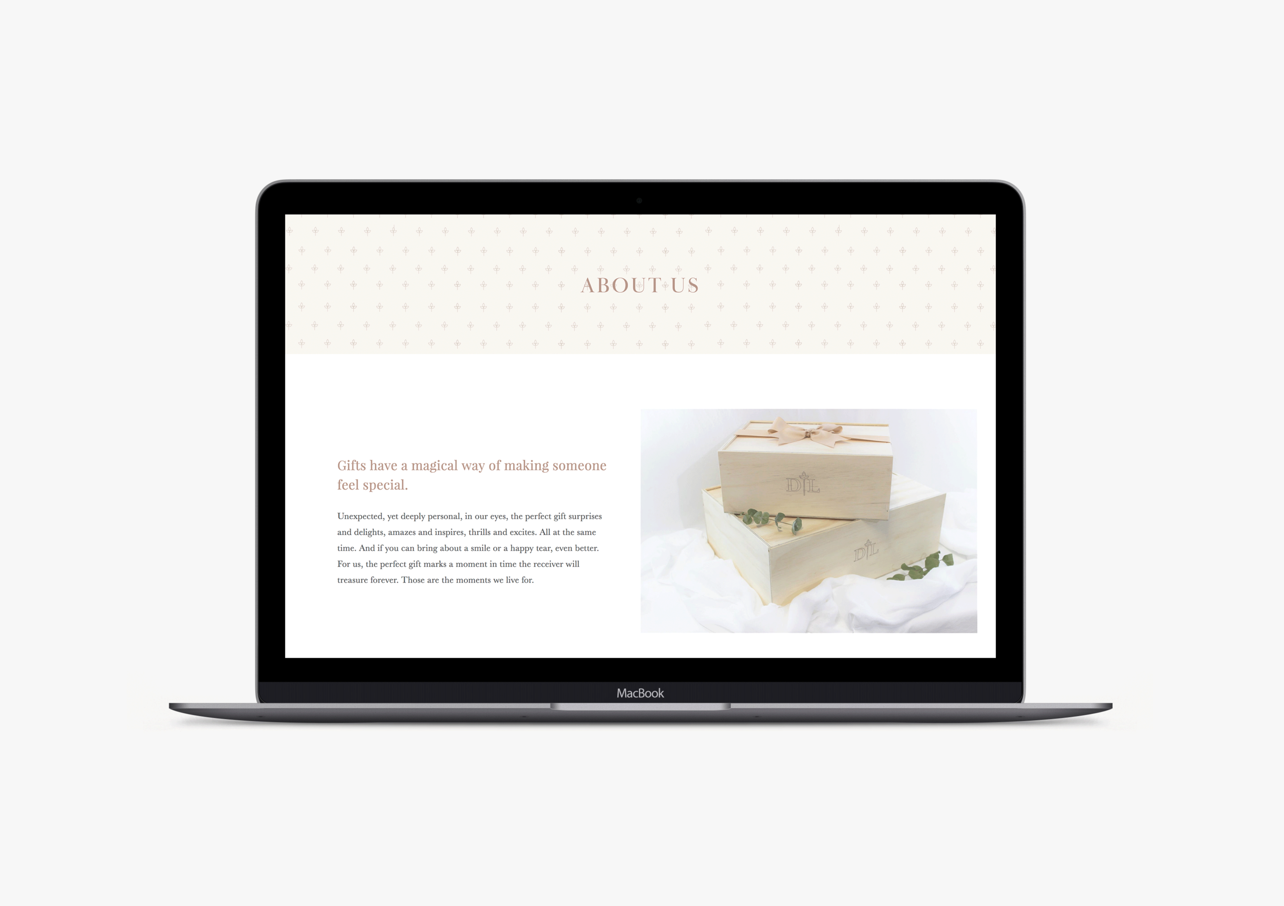 D’luxe Gifting website - January Made Design