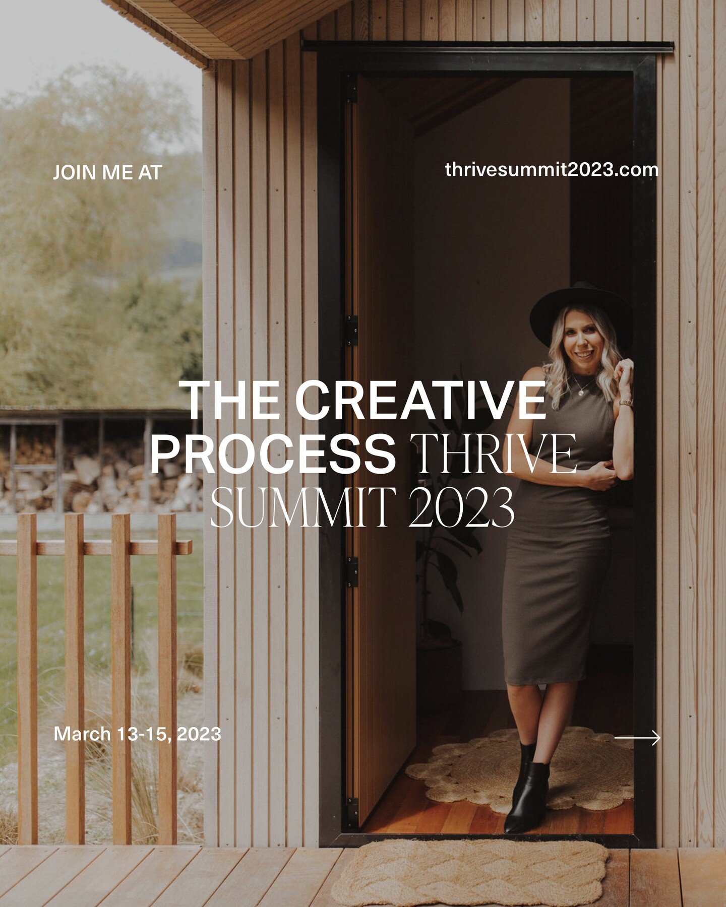 HUMBLED &ndash; I am so thrilled to be a speaker at this year&rsquo;s @thrivesummit2023: The Creative Process. Up there with the industry's best and brightest, it's exciting and also nerve-wracking 🤗

To be completely honest with you, even recording