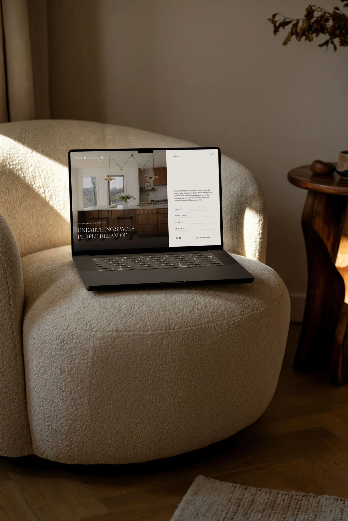 We Three Interior Design Branding &amp; Website