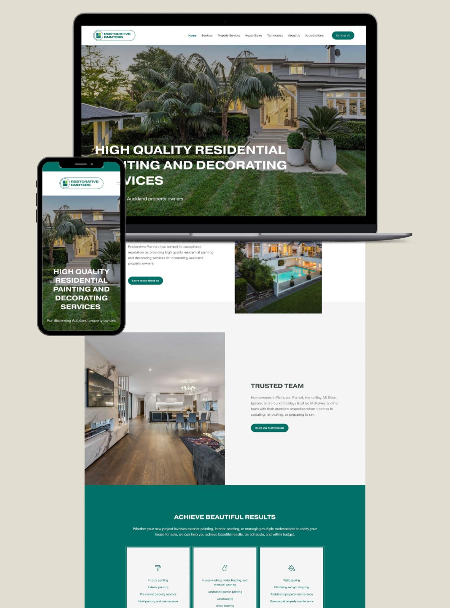 Restorative Painters website