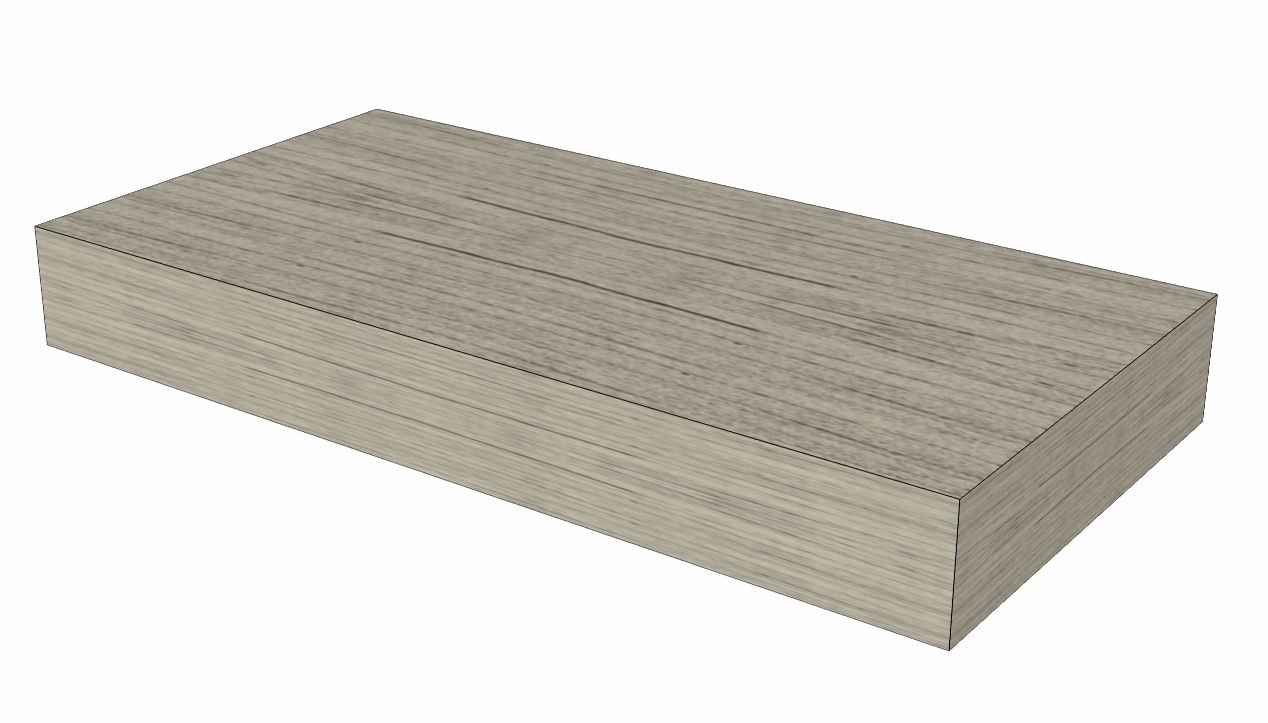 CV Automatic Floating Shelves Miter and Butt Joint