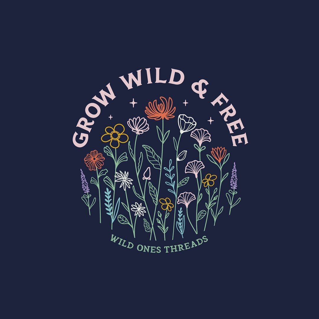 Just your weekly reminder to grow wild &amp; free. 🌼 We&rsquo;re all still growing and learning (even us grownups)

#wildonesthreads #growwildandfree #inspirekids #kidsapparel