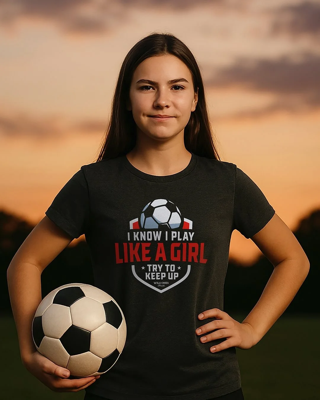 This shirt is for every girl/woman who&rsquo;s ever been told she &lsquo;plays like a girl&rsquo;&mdash;as if that were a bad thing. Our &lsquo;Play Like A Girl&rdquo; tees celebrate all the girls who own the field: strong, fierce, unstoppable. Becau