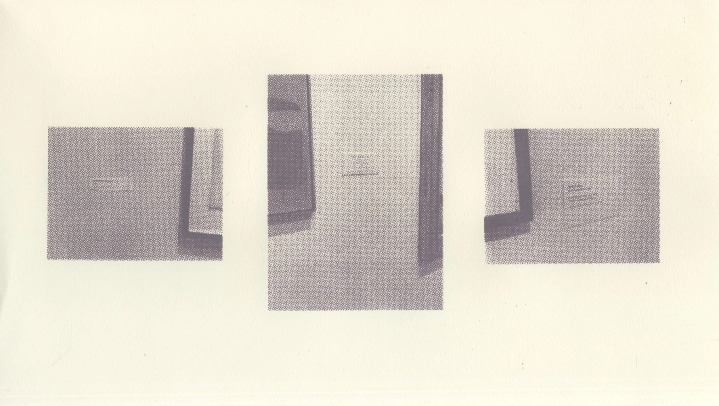 Untitled (Museum Labels), Screenprint on Rives BFK Lightweight, 12x7in 2023.