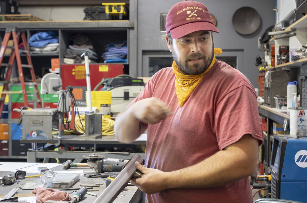 Billy Musselman explains gate fabrication