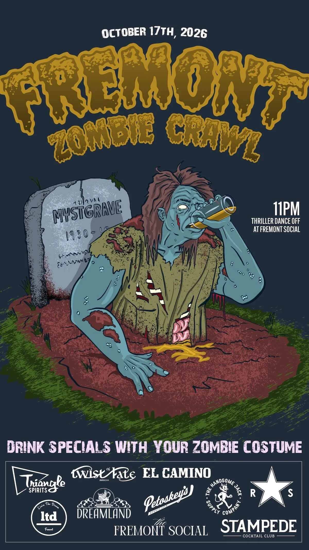 halloween bar crawl in Seattle