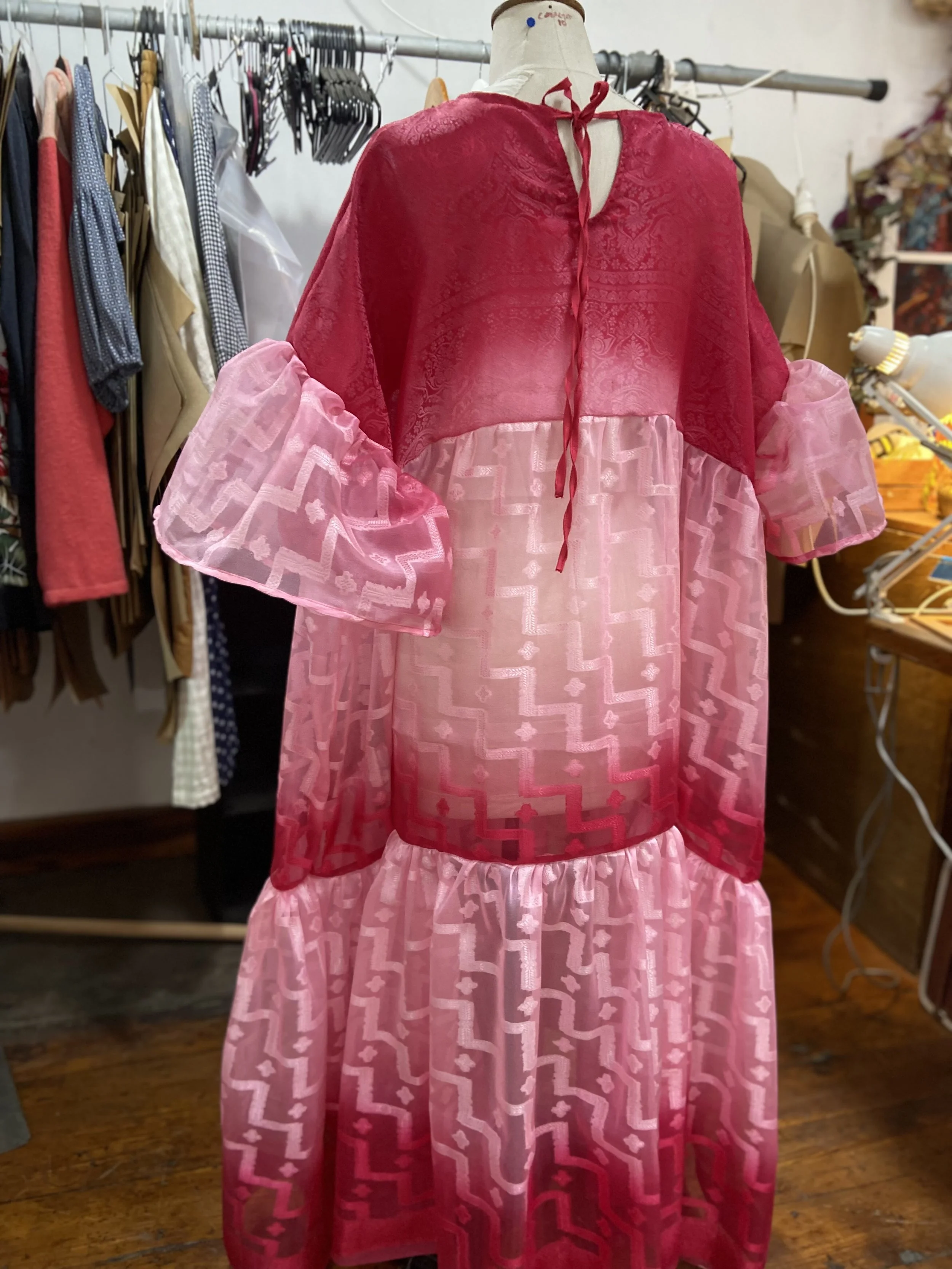 Desdemona Ombre Organza Maxi Dress