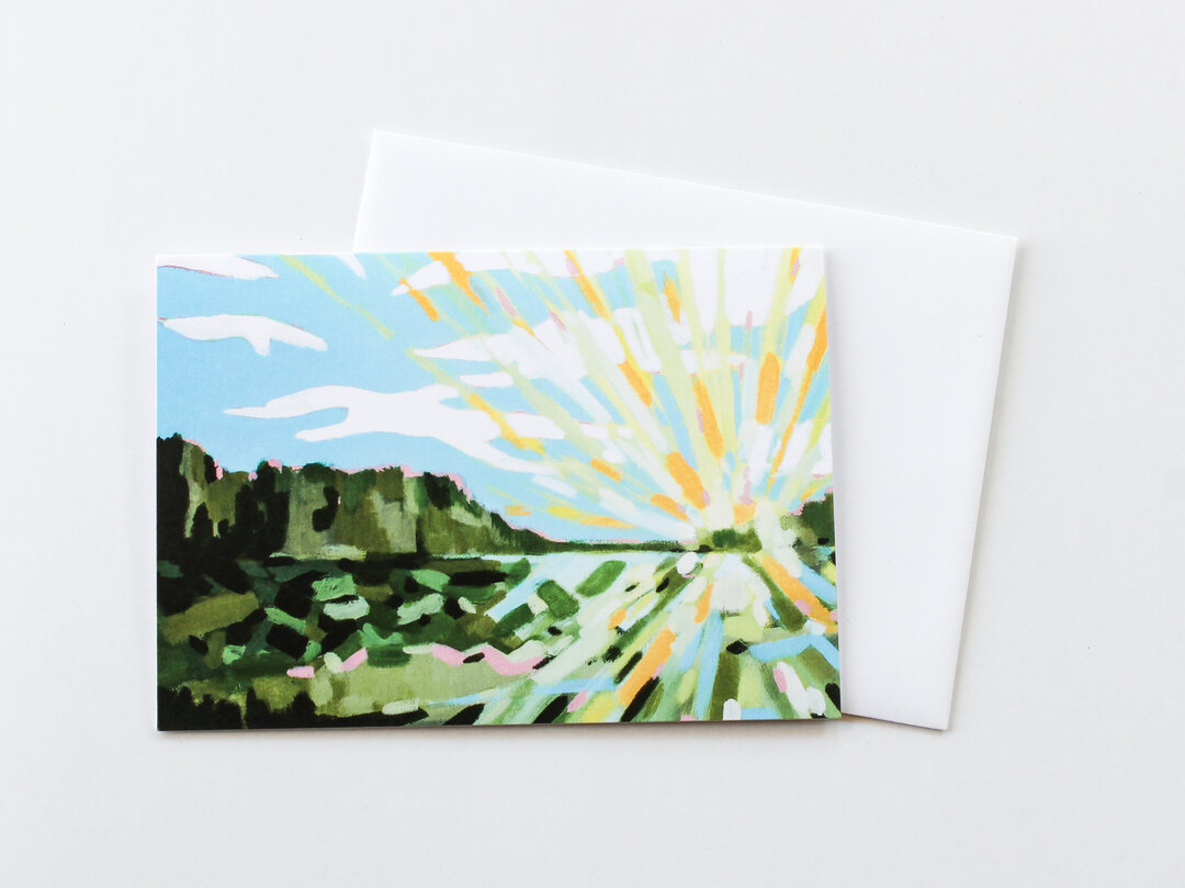 Being on vacation always makes me want to send mail. When I was young, I LIVED for sending and receiving summer mail - postcards from afar, care packages while at overnight camp... it was all so exciting and romantic!​​​​​​​​​
I love that my art prac