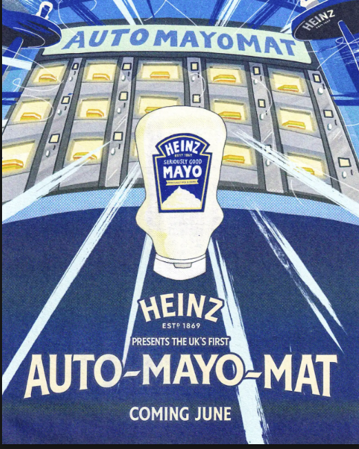 The Heinz Mayo AutoMayoMat, landing in London this National Picnic Week with over 800 £0.57 sandwiches up for grabs.&nbsp;