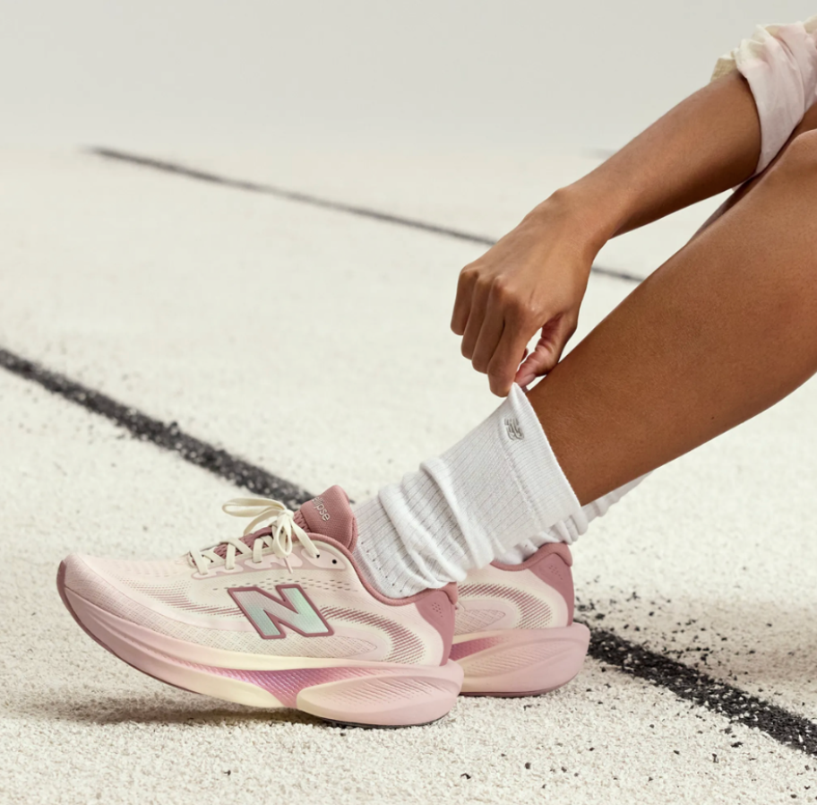 New Balance Drops the Ellipse x Gabby Thomas in Stone Pink