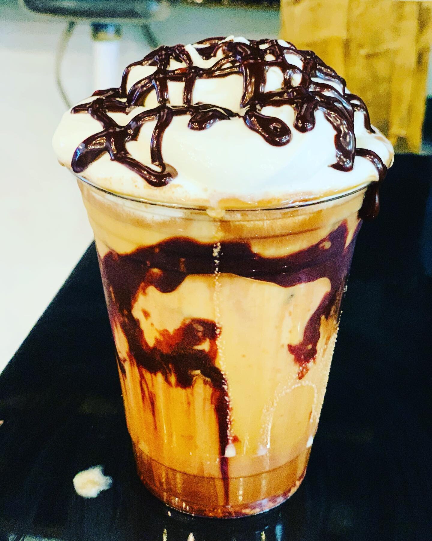 Iced double chocolate 🍫 bar bomb.
#notalkbeforecoffee