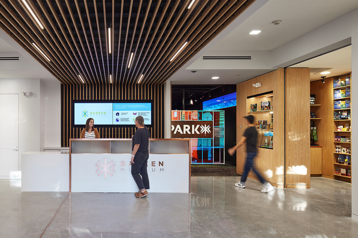 Museum lobby after renovation.