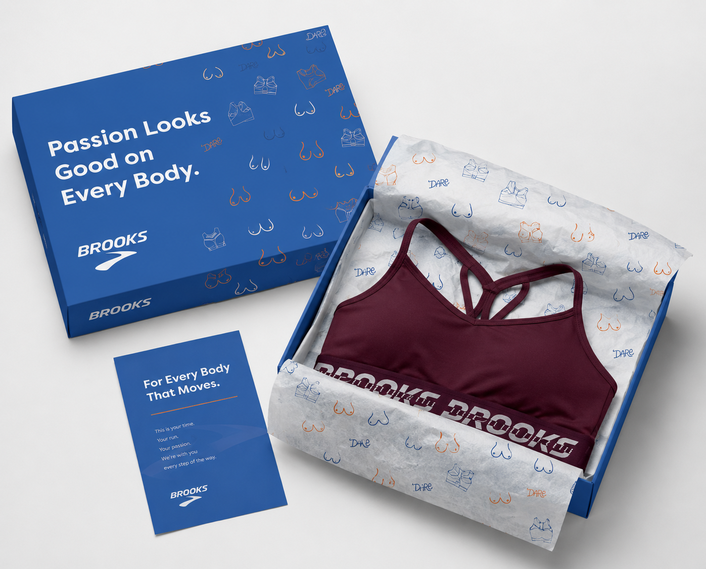 Brooks sports bra packaging