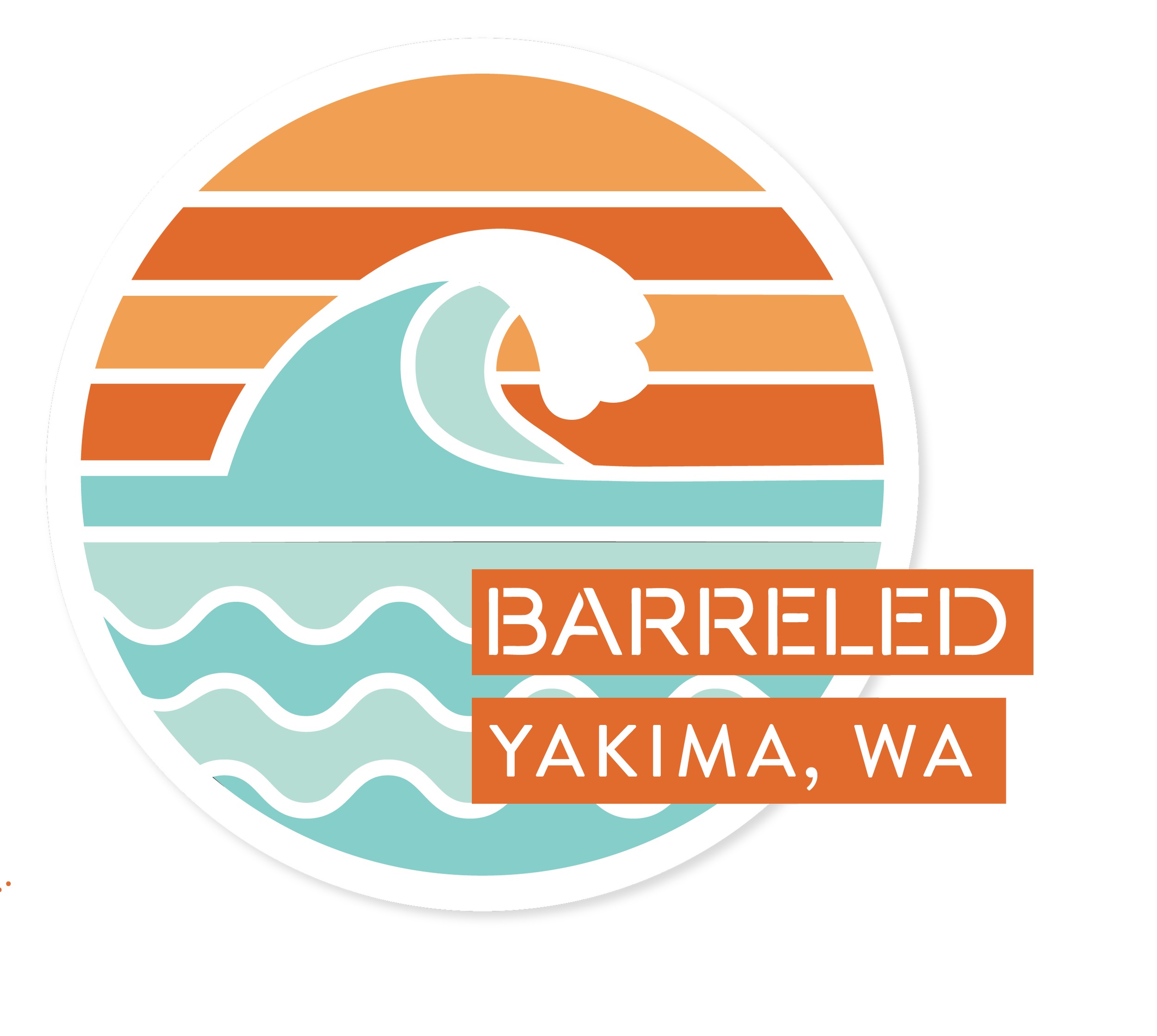 Barreled Secondary Logo Sticker